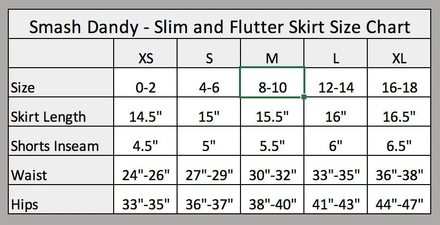Orange Tie Dye Athletic Flutter Golf, Running, Tennis Skort w/ pockets- Golf Skirt