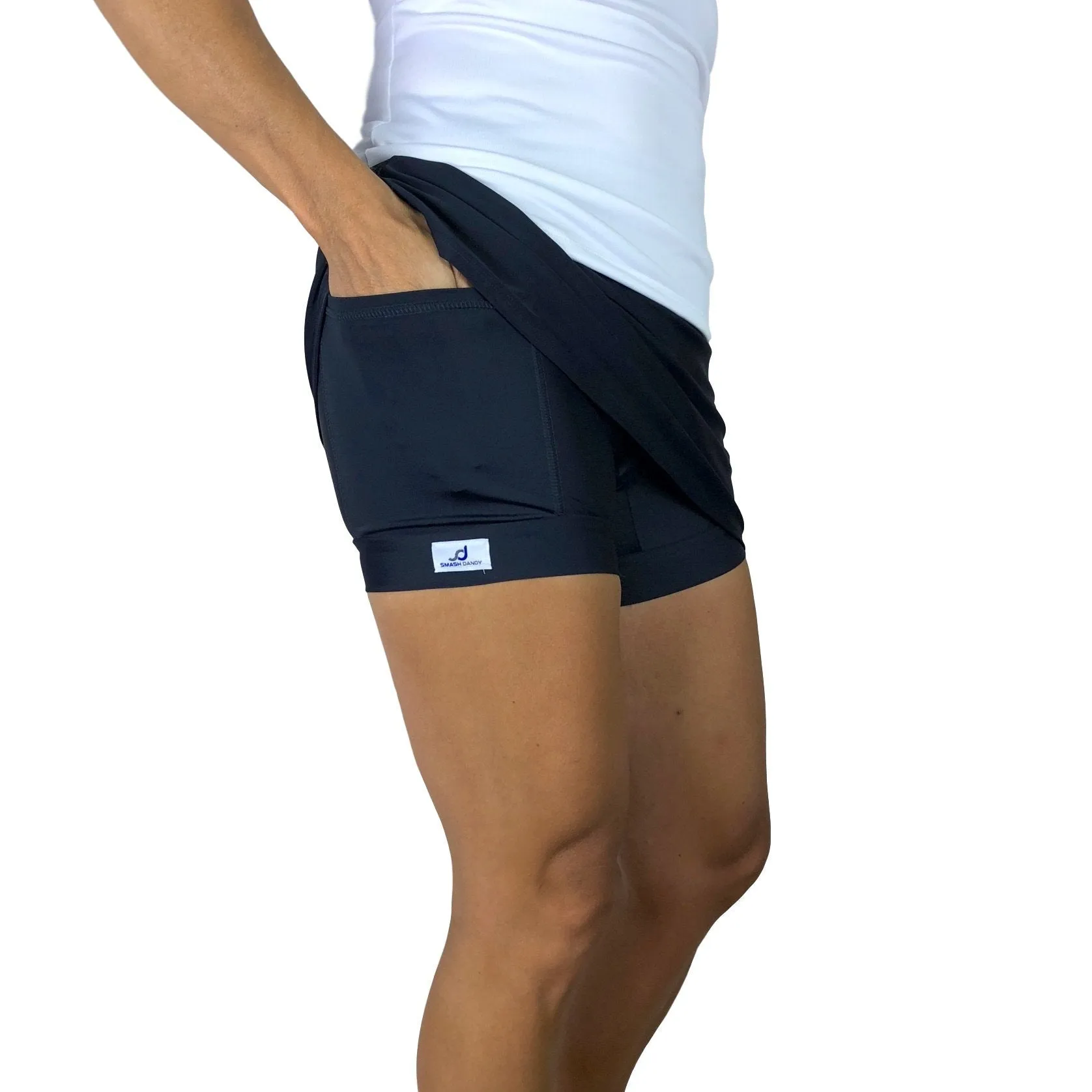 Orange Tie Dye Athletic Flutter Golf, Running, Tennis Skort w/ pockets- Golf Skirt