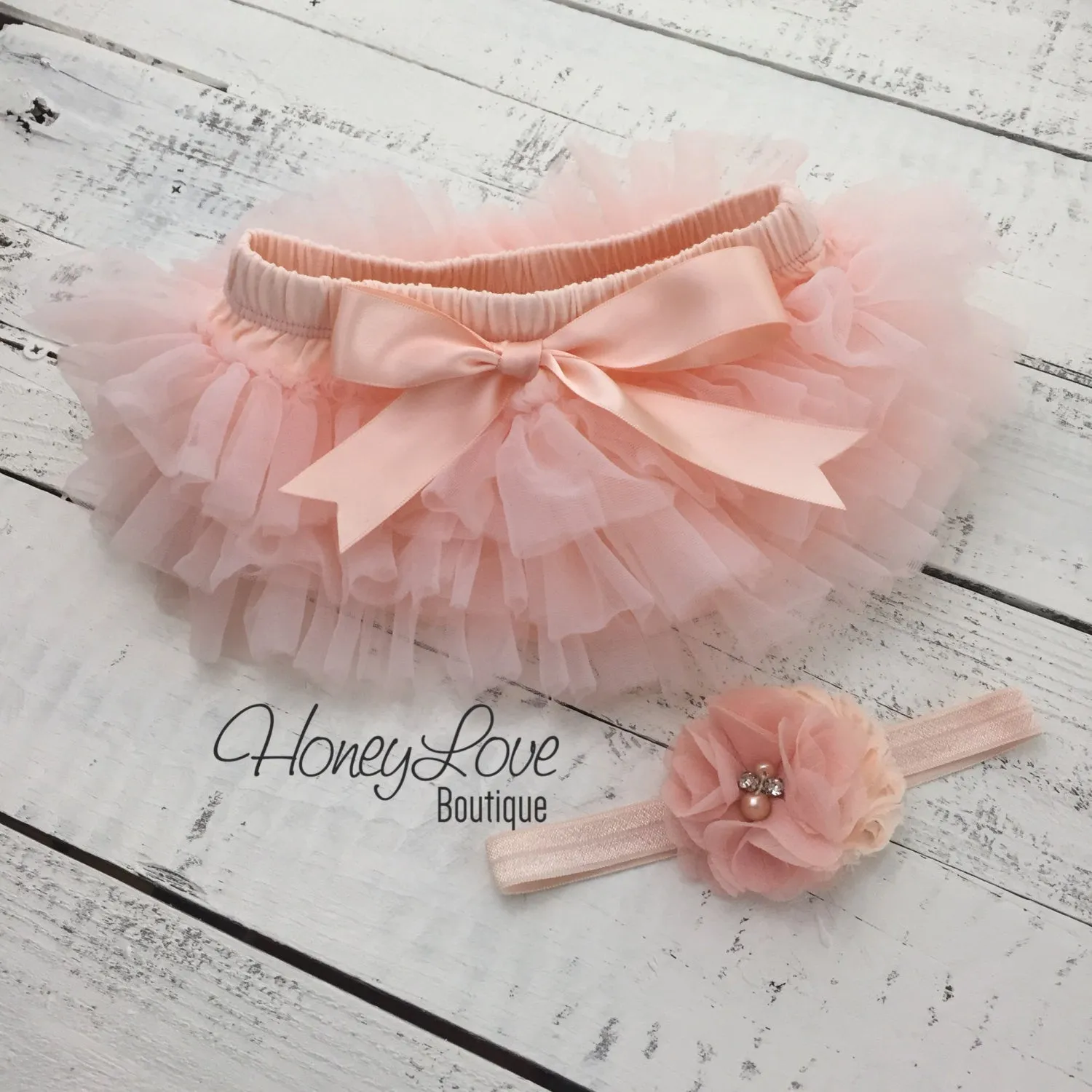 PERSONALIZED Name inside Heart - Gold glitter and Peach
