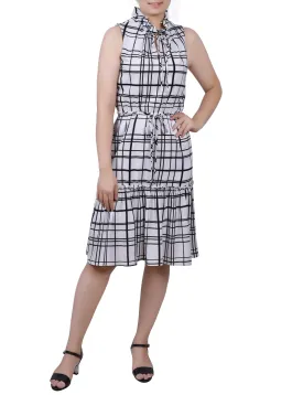 Petite Sleeveless Tiered Dress