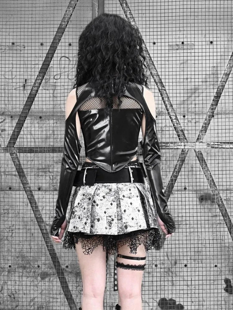 Pleated Gothic Short Skirt【s0000001025】