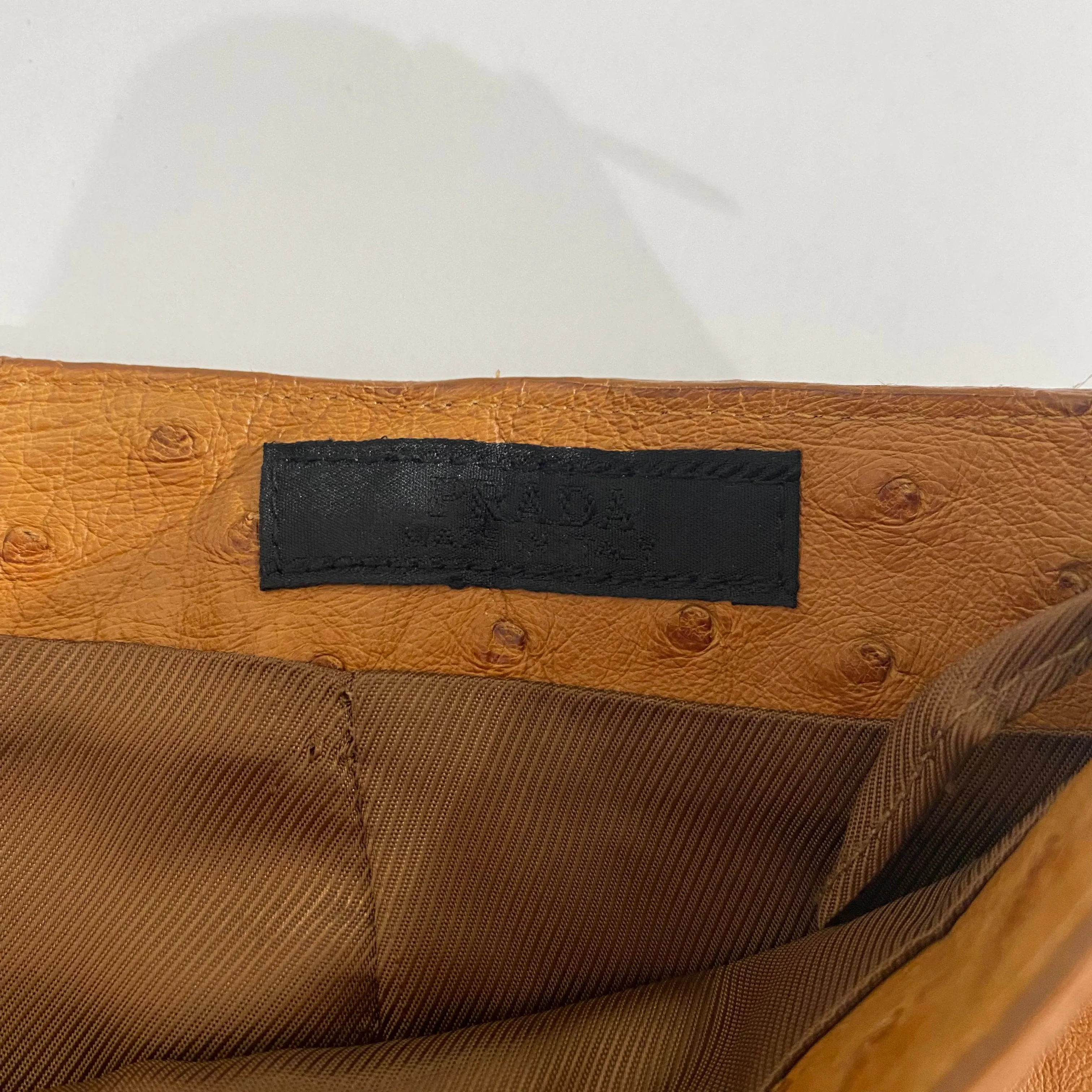 Prada Ostrich Skirt