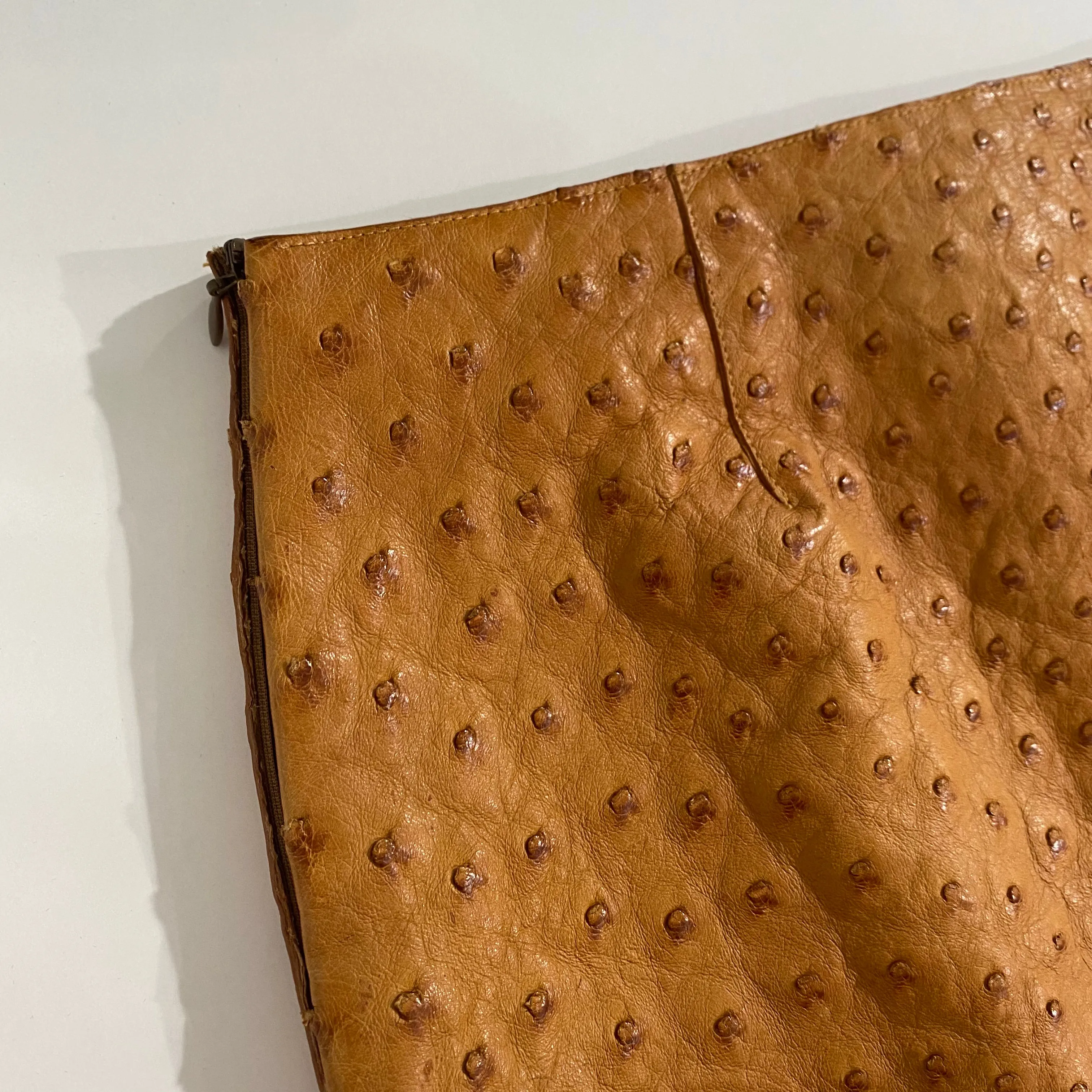 Prada Ostrich Skirt