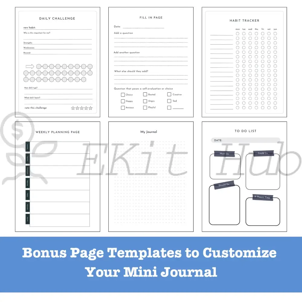 Pregnancy Journal Canva Template - Mini PLR Journal