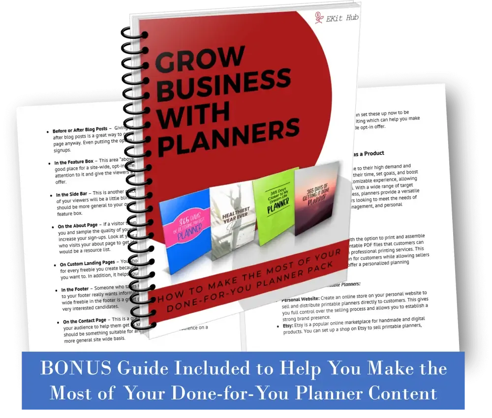 "Healing" 365-Day Printable Planner with Private Label Rights