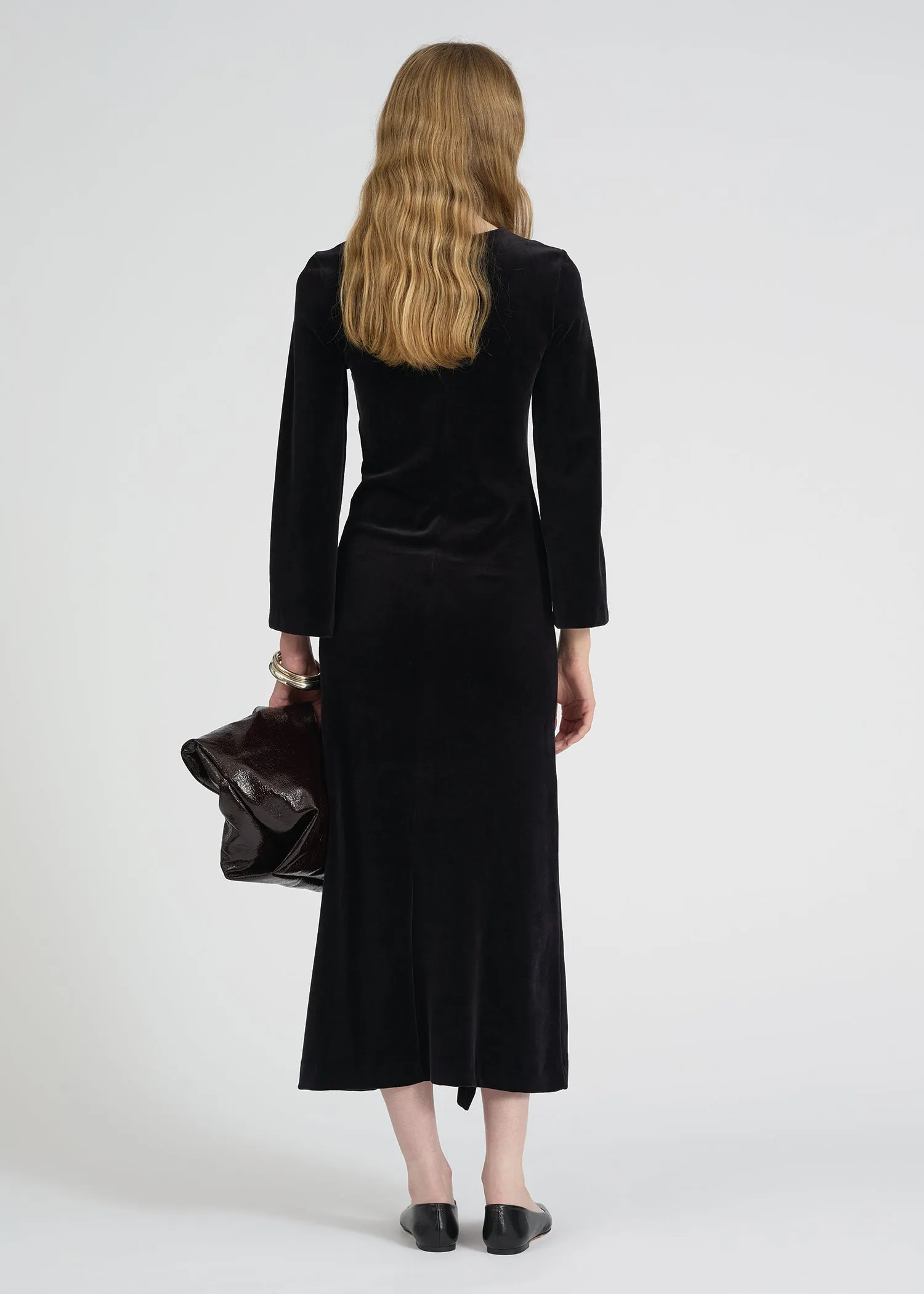 Radieux Velvet Frill Dress