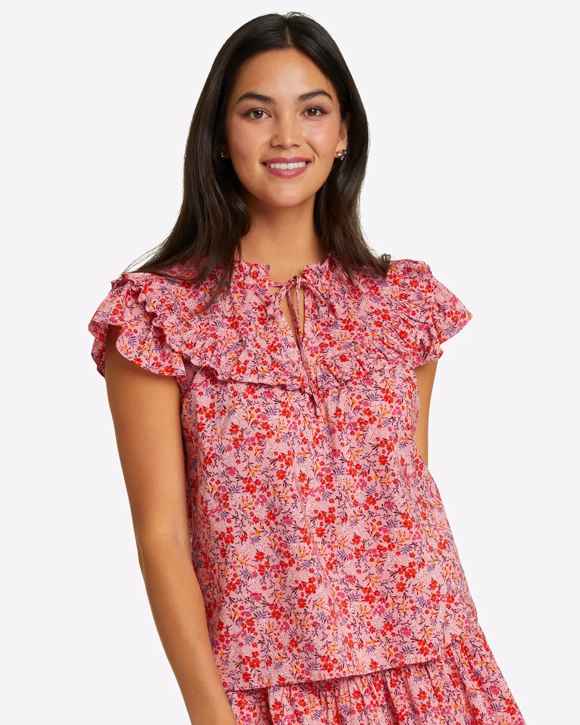 Raelynn Top in Pansy Floral