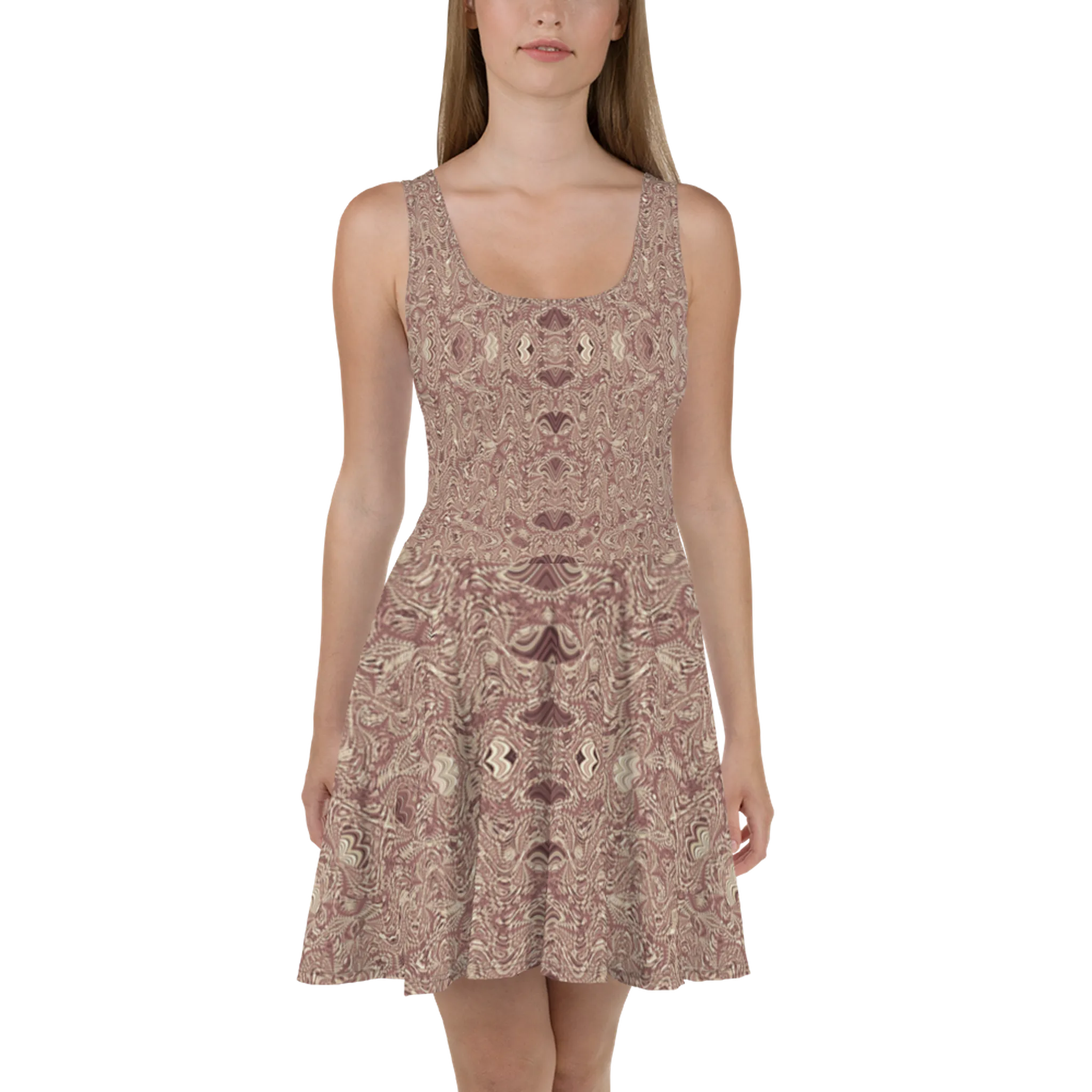 Recursia Alchemical Vision I Vision Skater Dress In Pink
