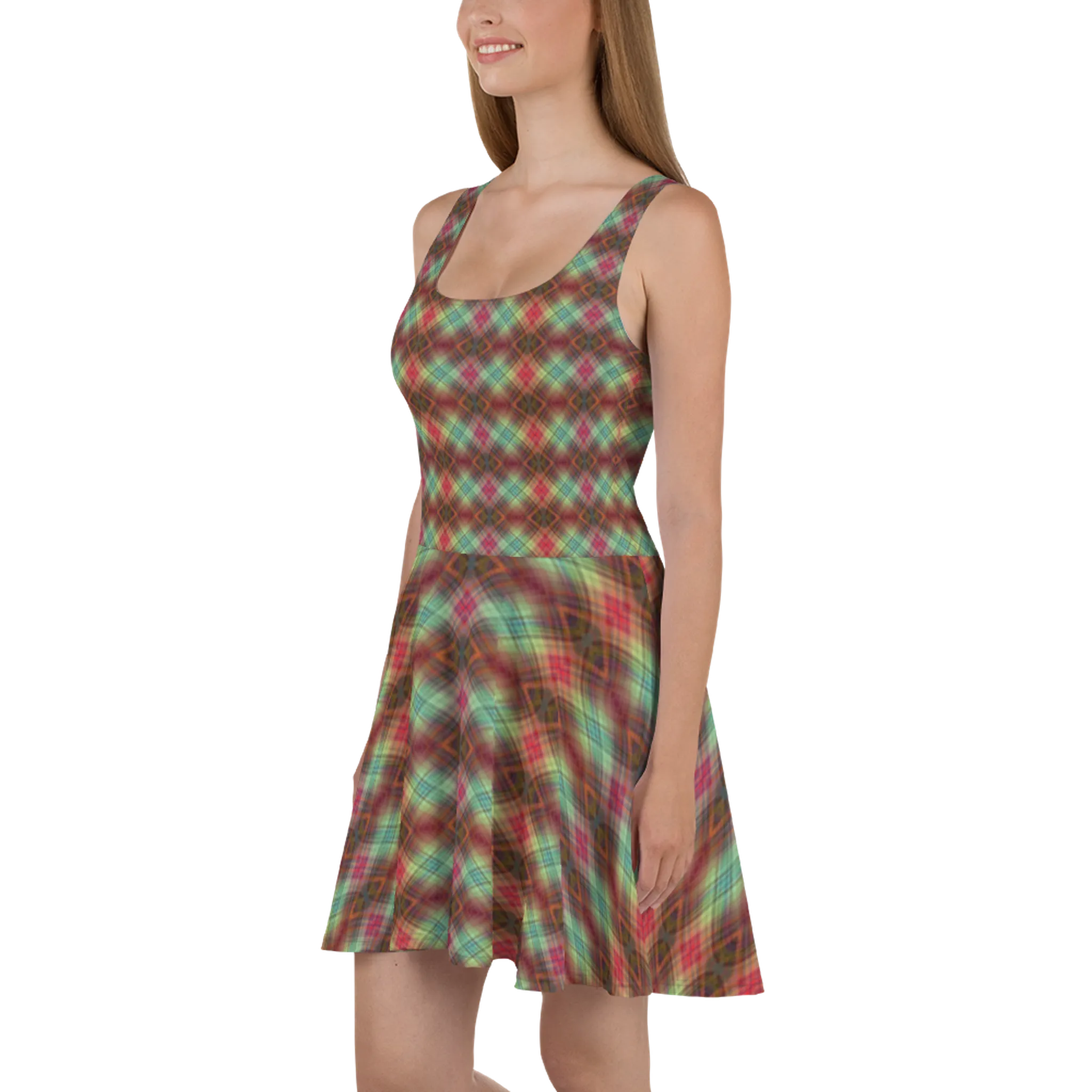 Recursia Argyle Rewired I Skater Dress