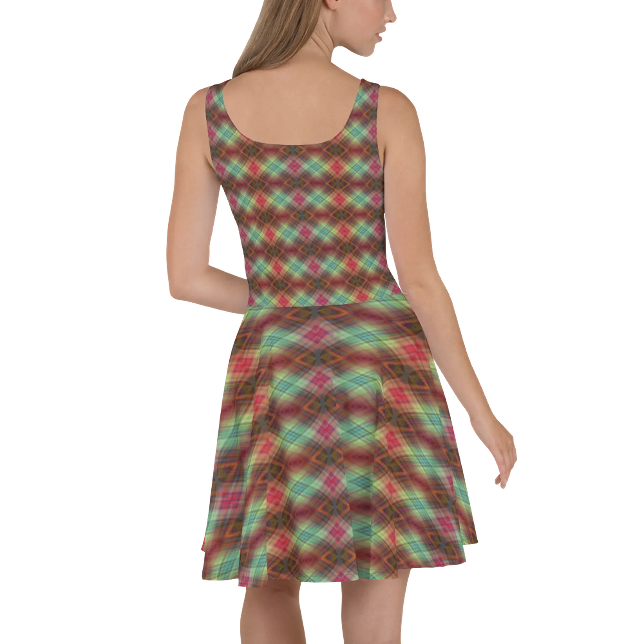 Recursia Argyle Rewired I Skater Dress