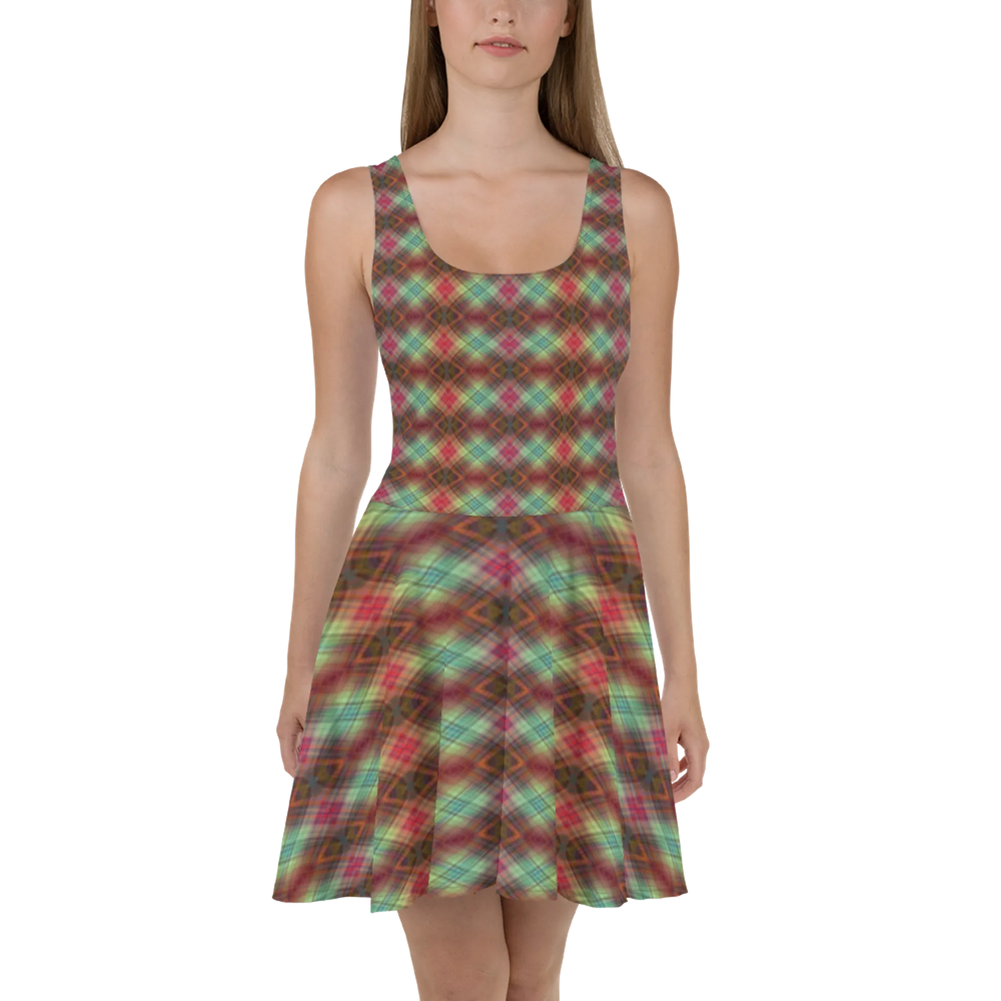 Recursia Argyle Rewired I Skater Dress