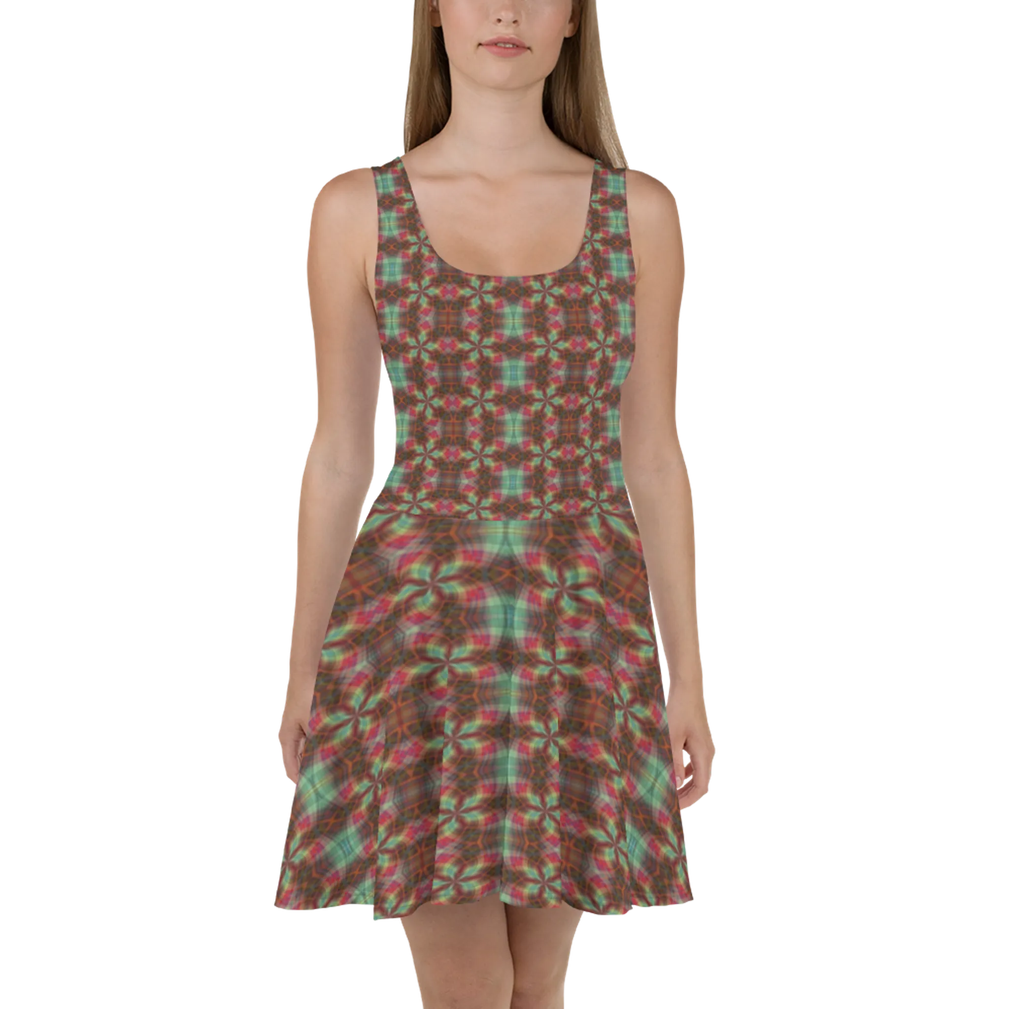 Recursia Argyle Rewired Skater Dress