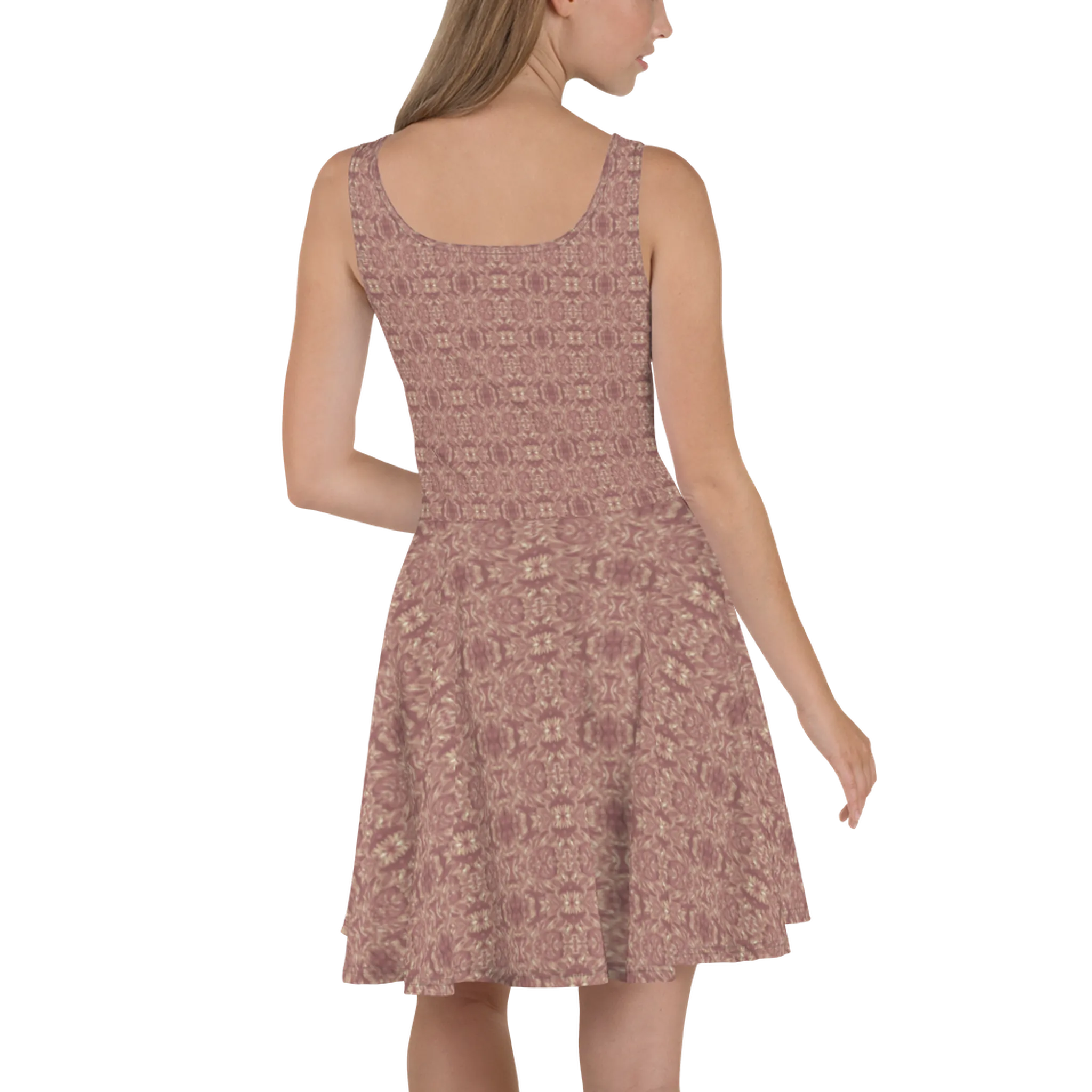 Recursia Bohemian Dream Skater Dress In Pink