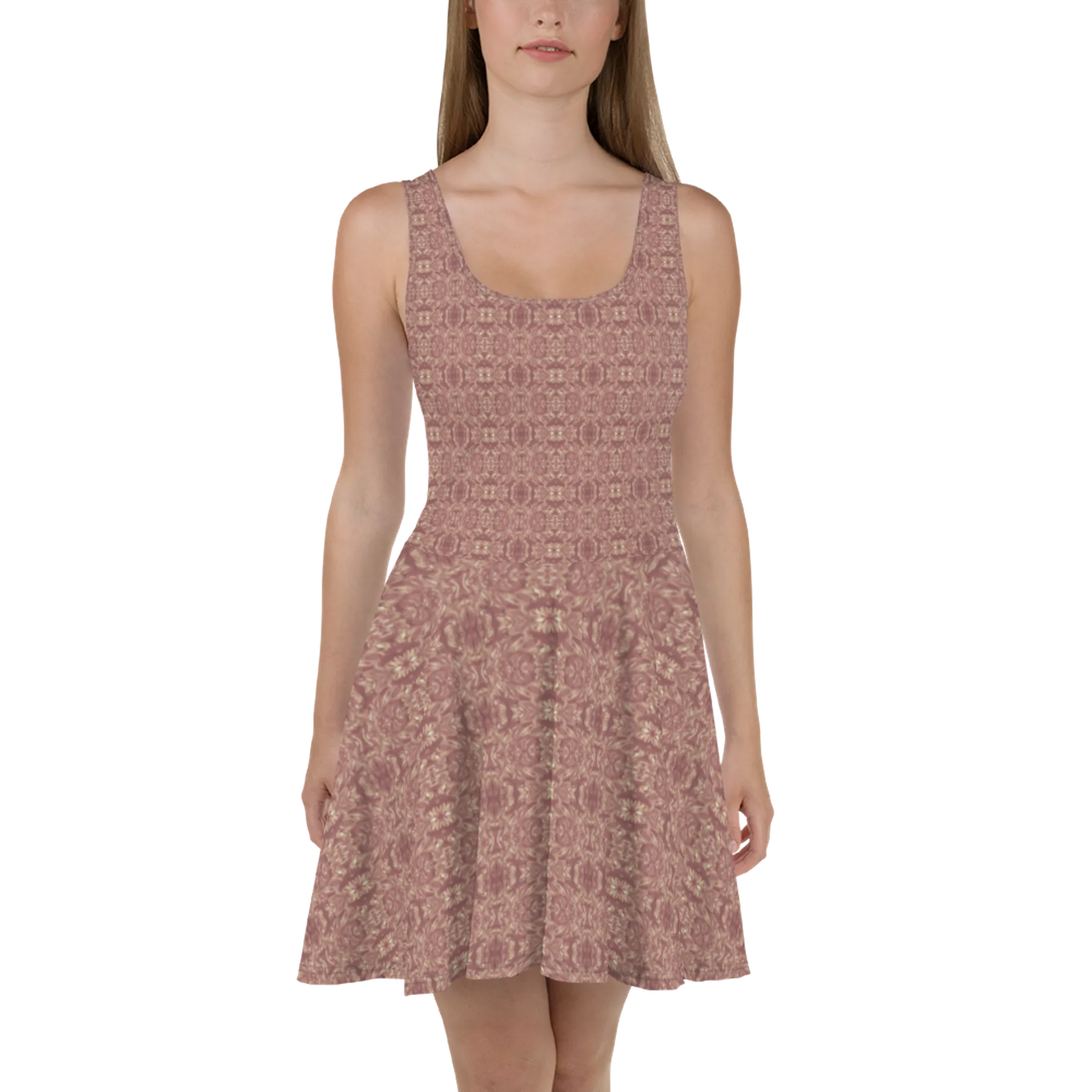 Recursia Bohemian Dream Skater Dress In Pink