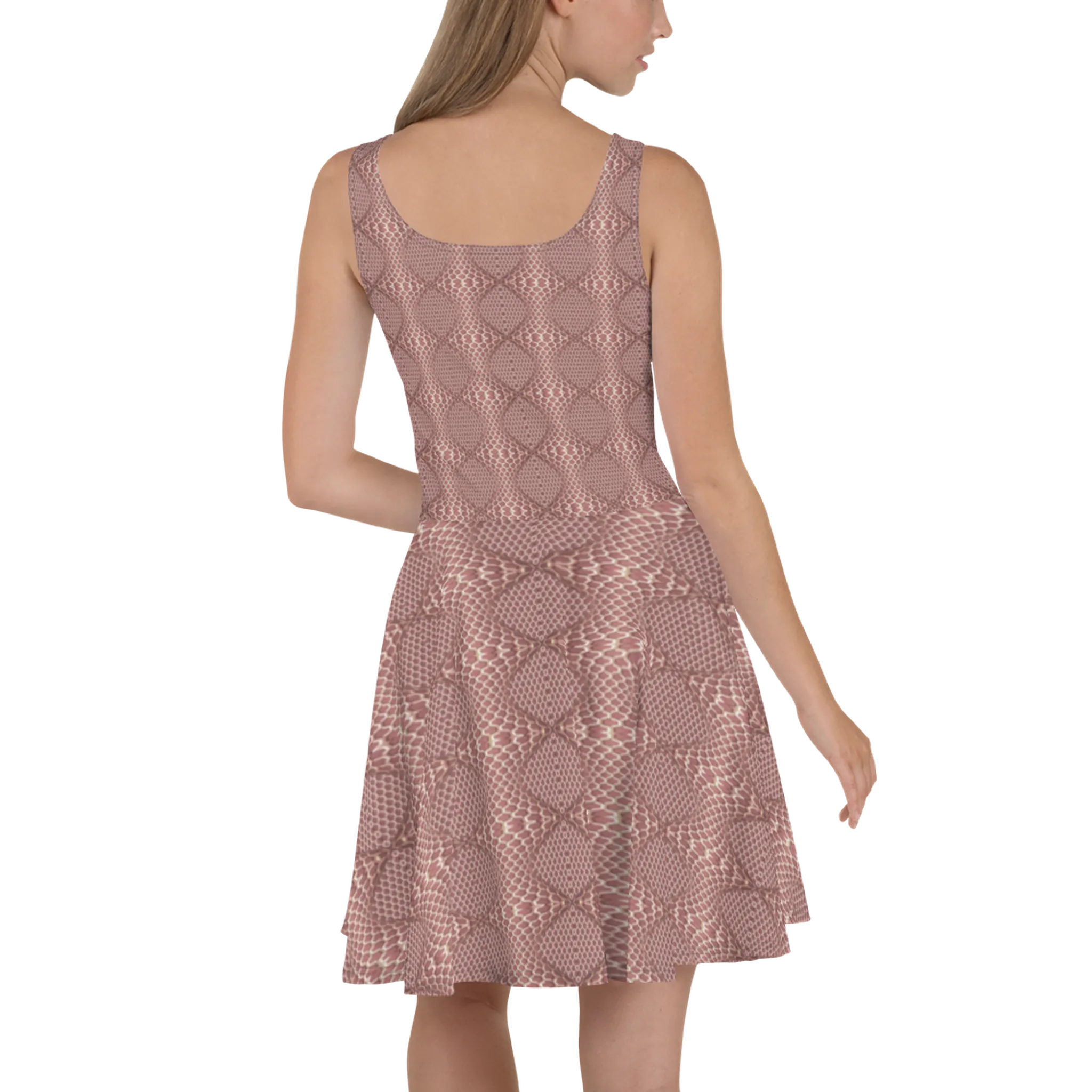 Recursia Illusions Game Skater Dress In Pink