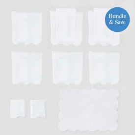 Scallop Bathroom Bundle (11 pieces)
