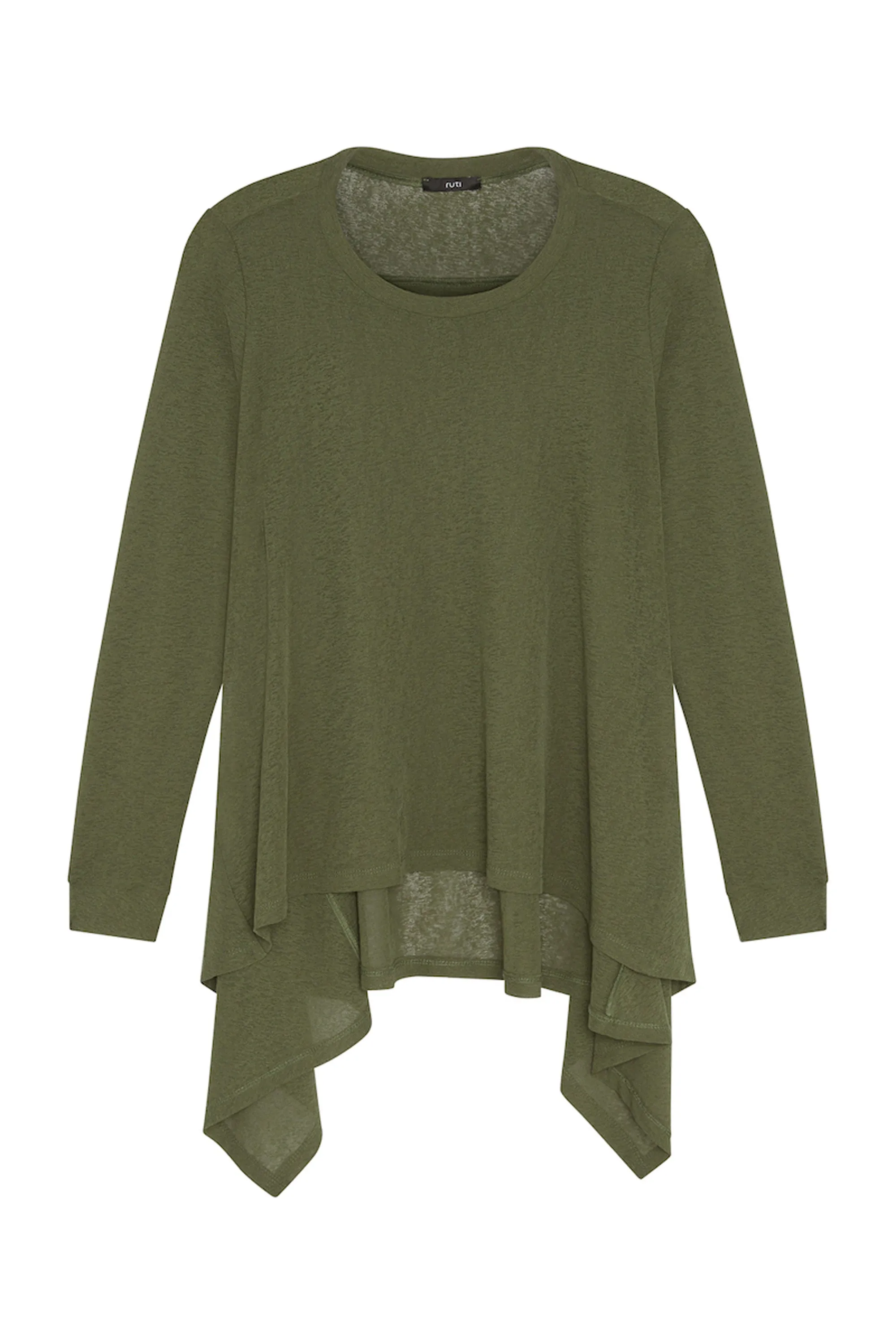 Sheer Knit High Low Top