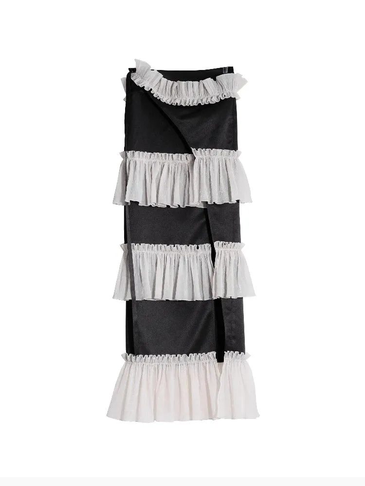 Side high cut maxi skirt【s0000008518】