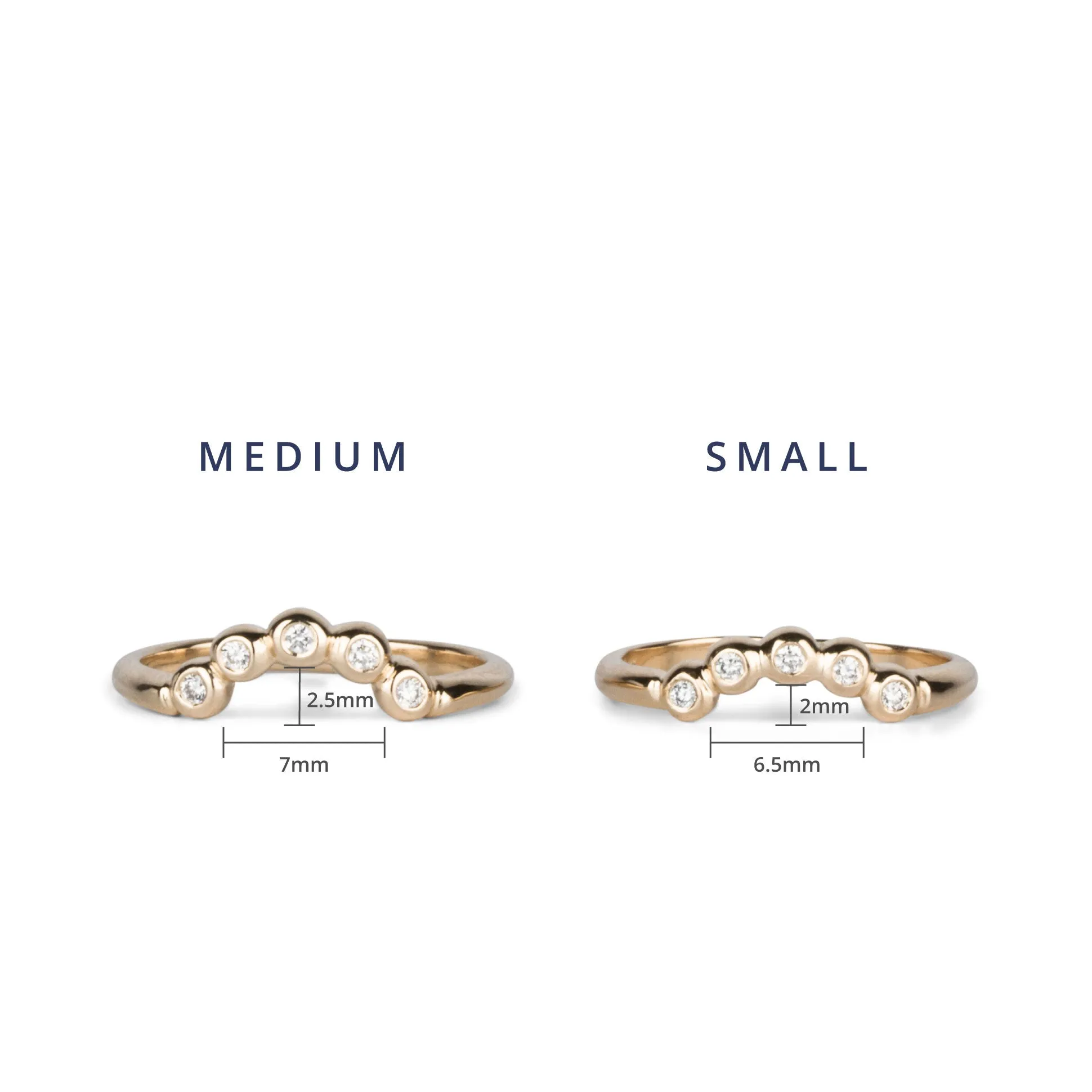 Small Arched Droplet Band