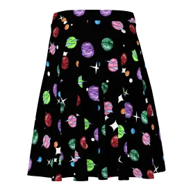 Space Bae Mini Planets Skater Skirt