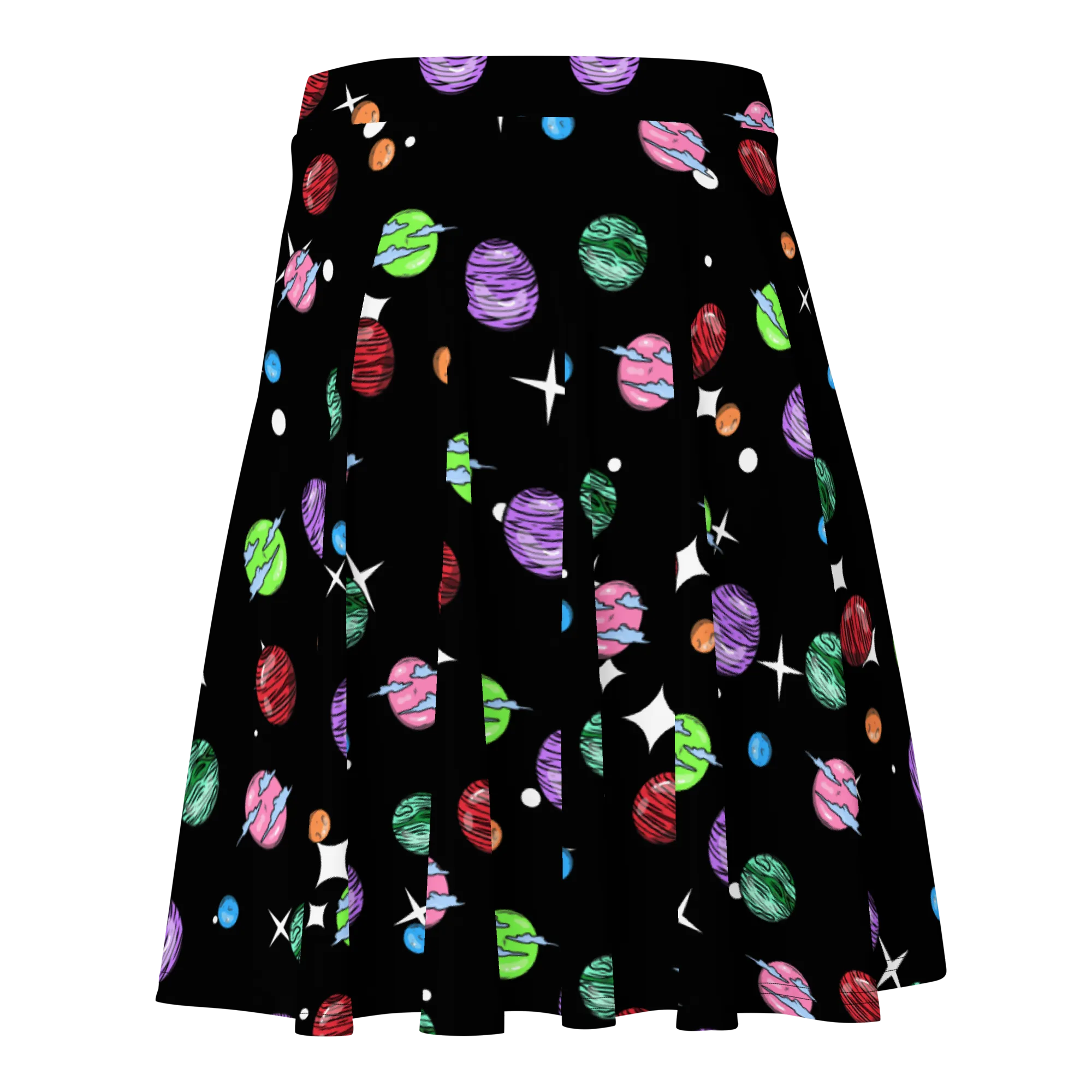 Space Bae Mini Planets Skater Skirt