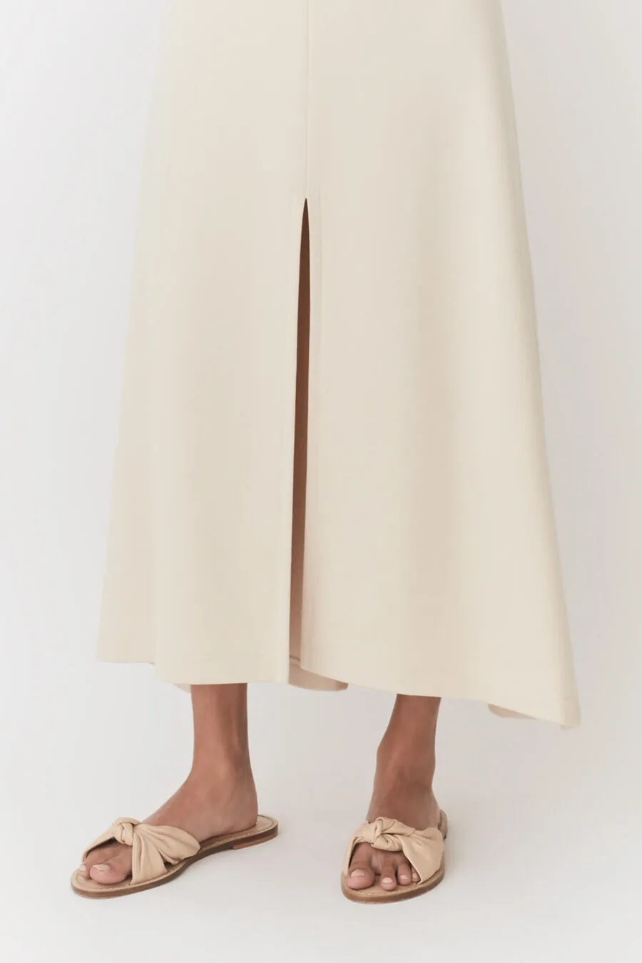 Terry Split Front Skirt