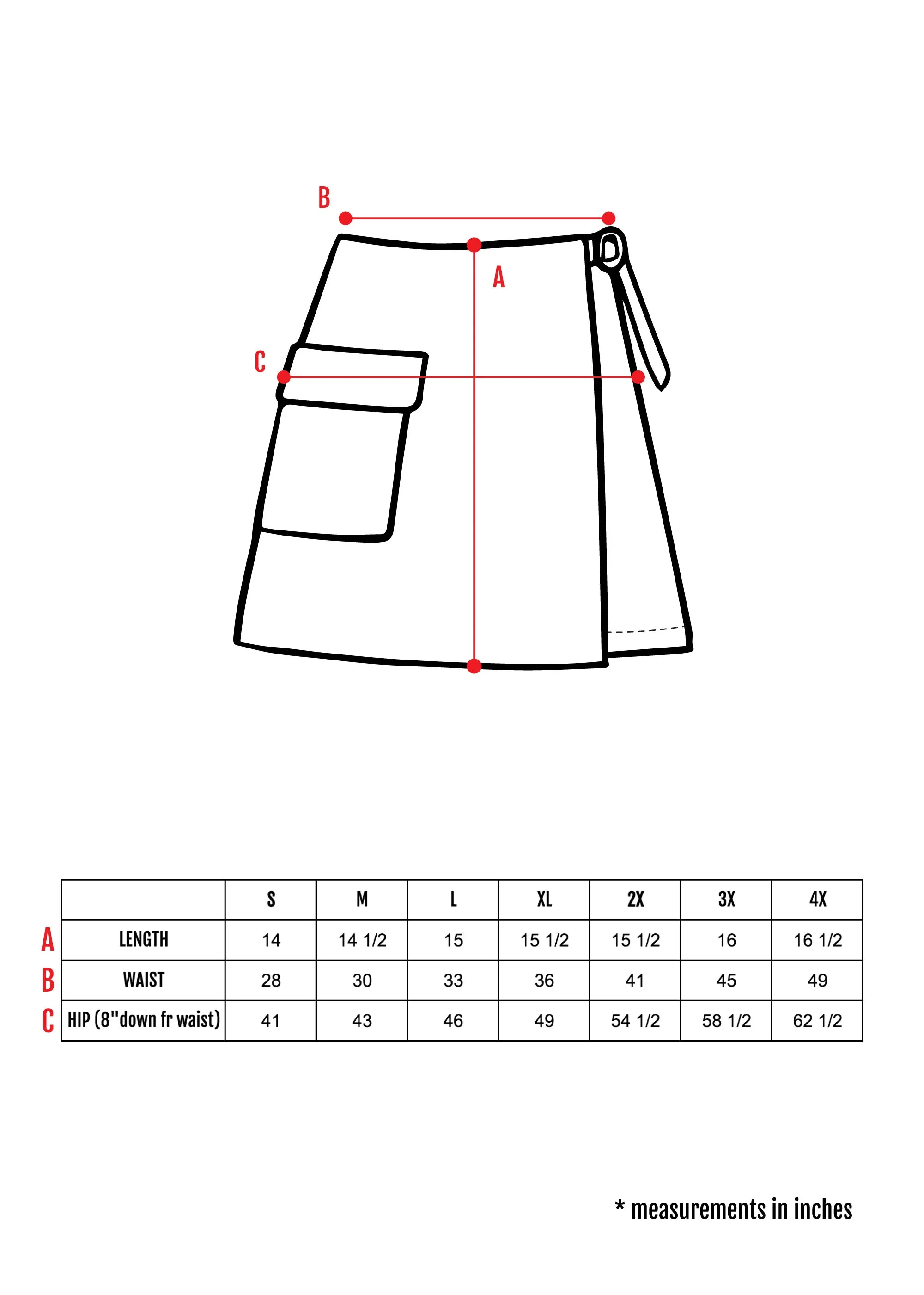 THE CARGO WRAP SKORT ~ Pearl