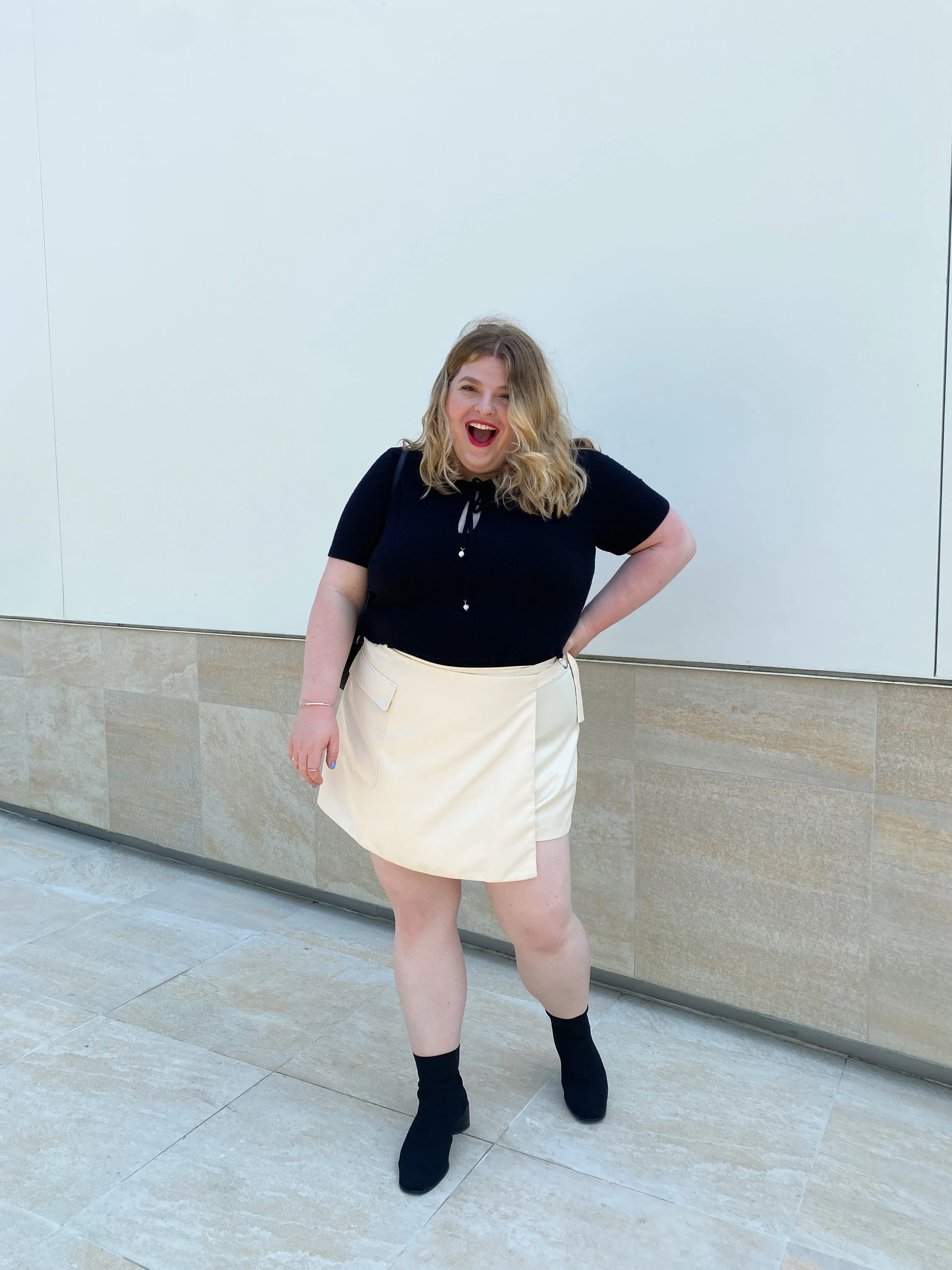 THE CARGO WRAP SKORT ~ Pearl