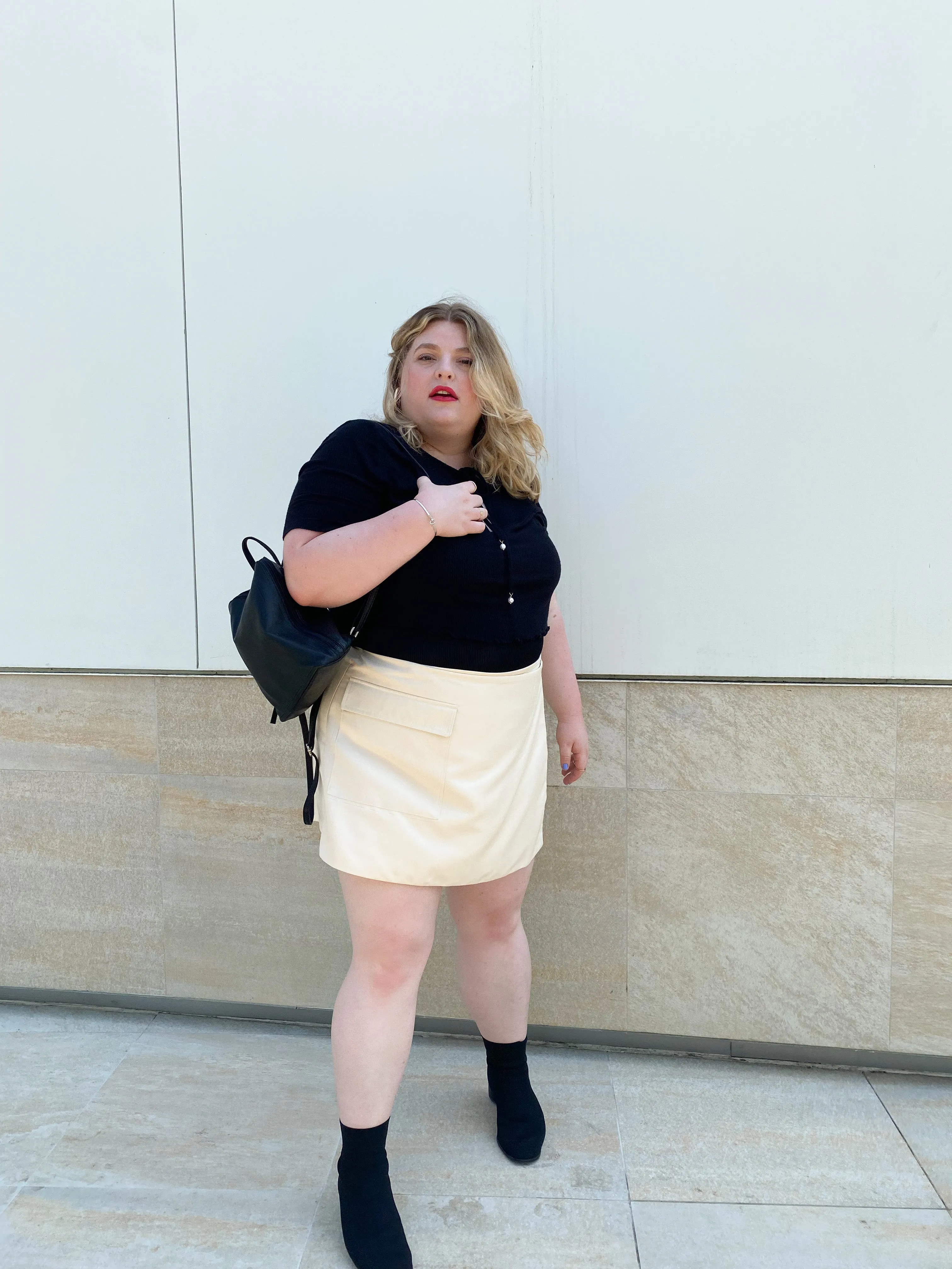 THE CARGO WRAP SKORT ~ Pearl