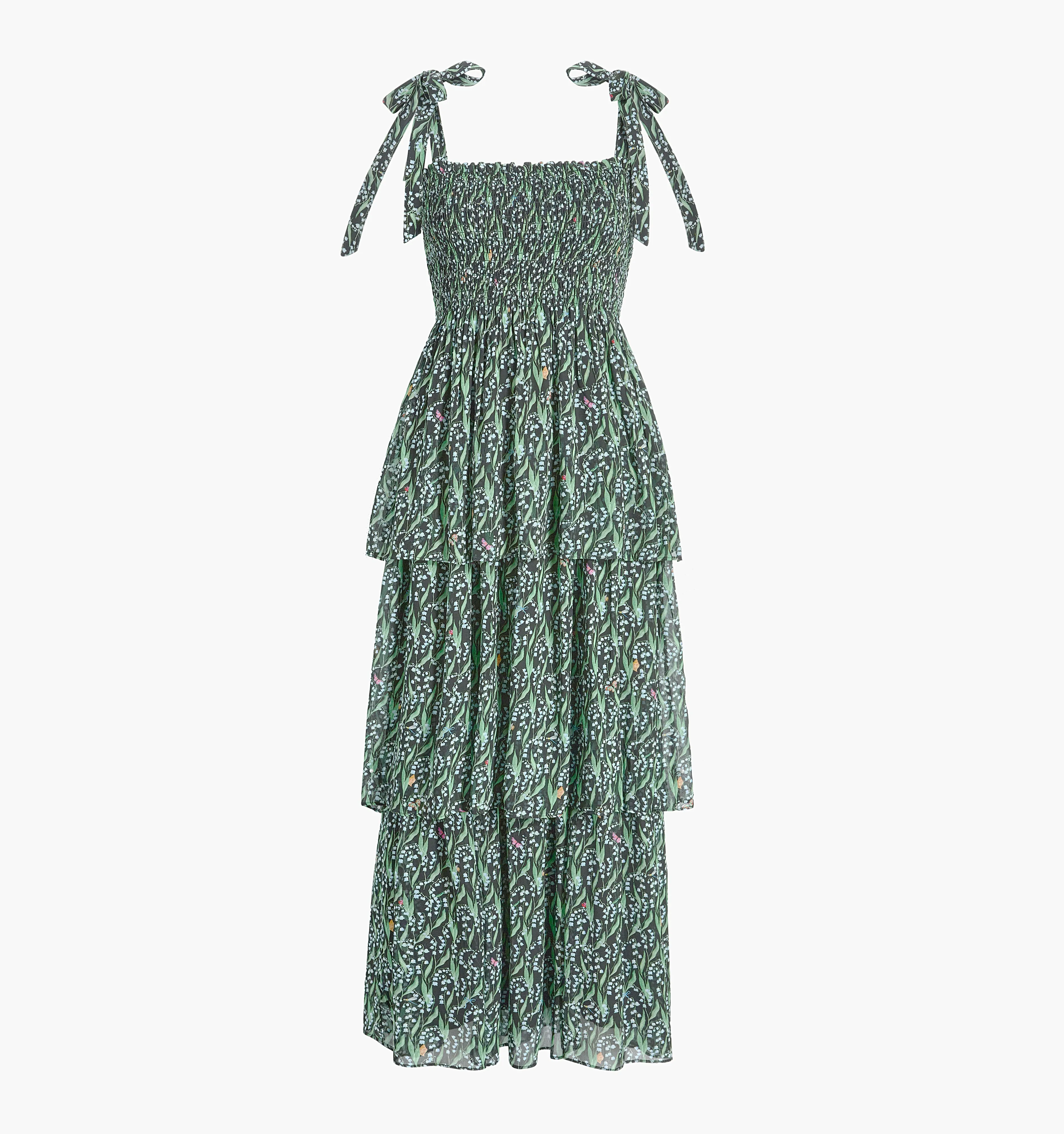 The Elise Nap Dress - Black Lily of the Valley