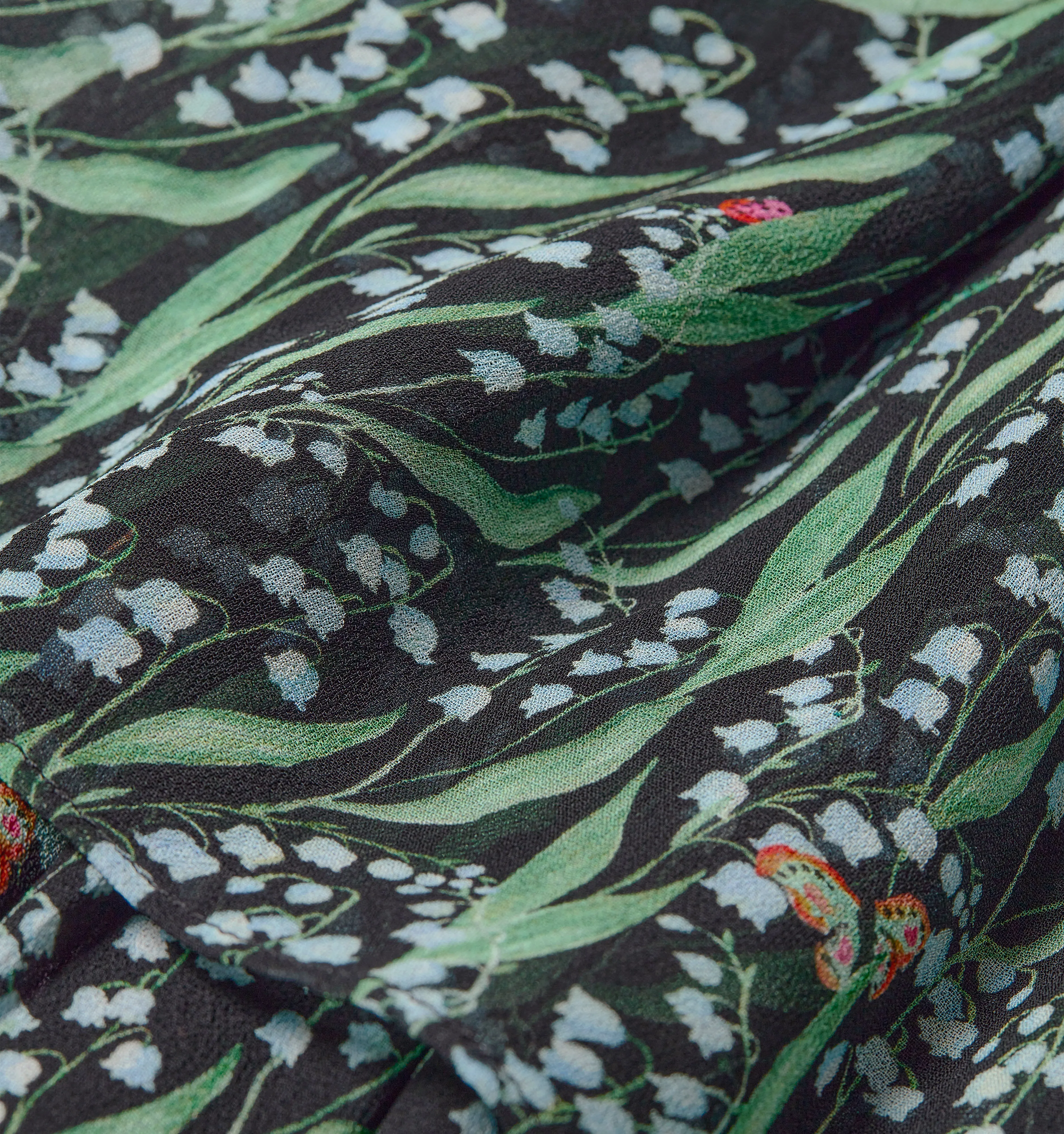 The Elise Nap Dress - Black Lily of the Valley