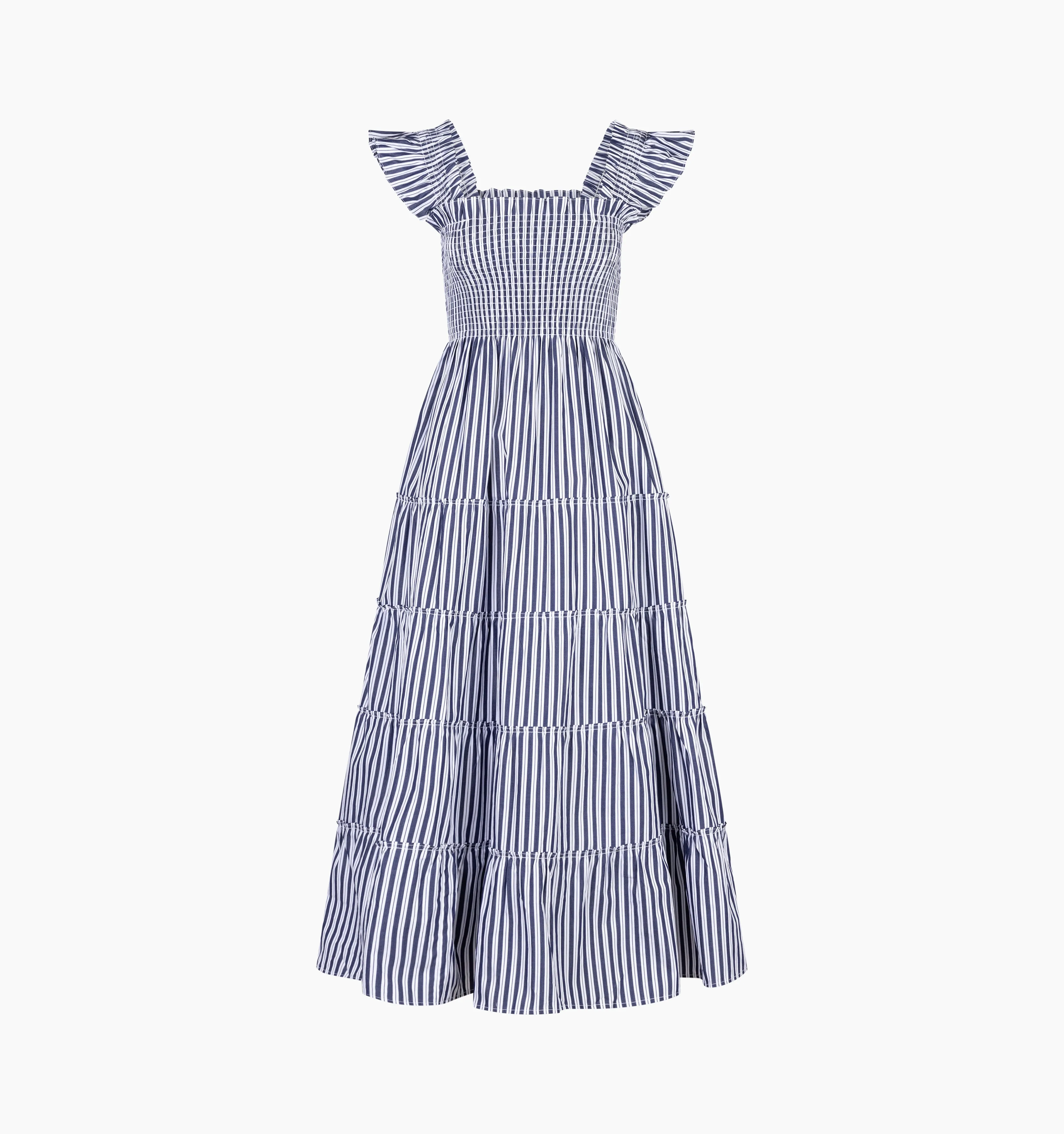 The Ellie Maxi Nap Dress - Navy Stripe
