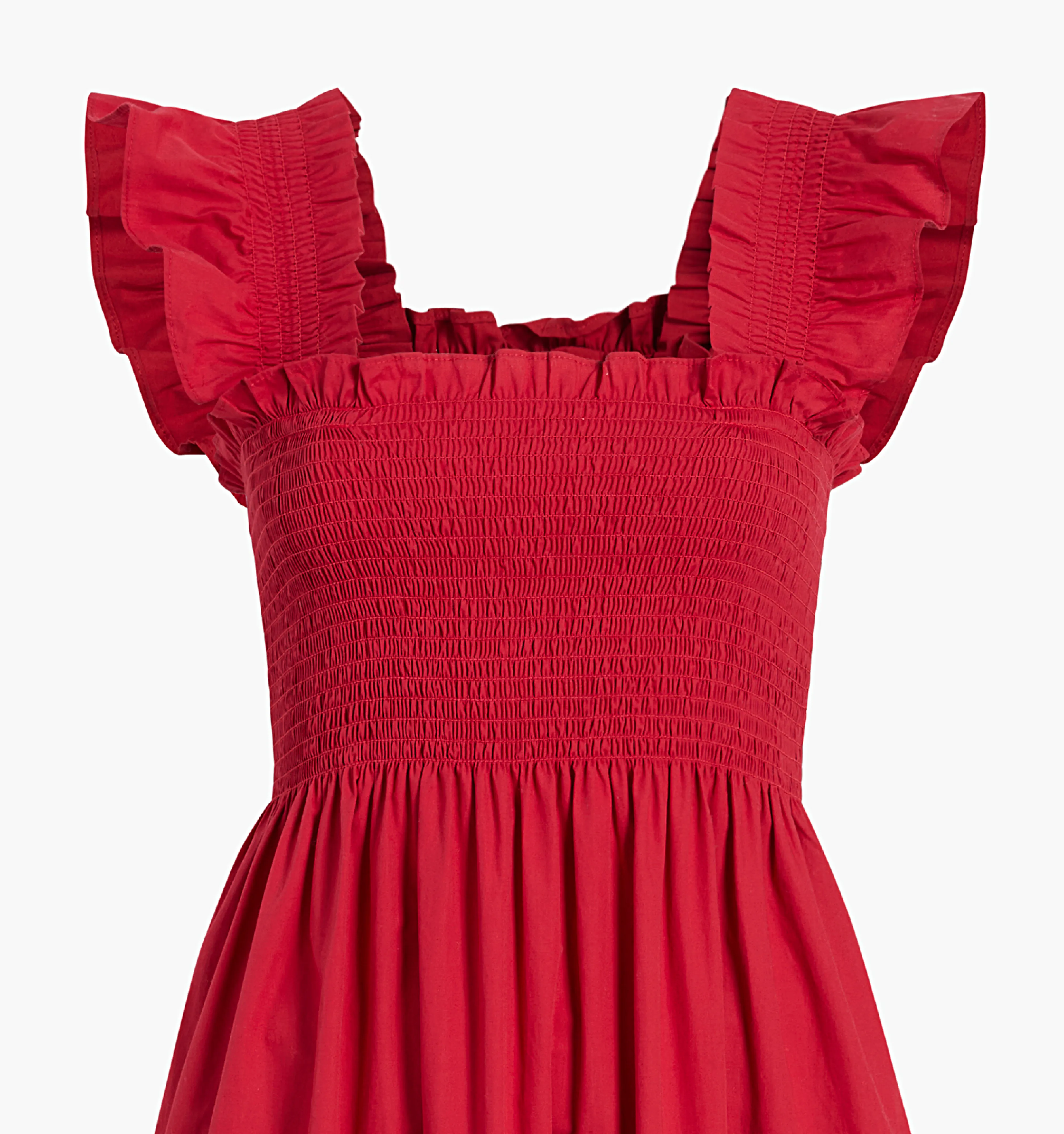 The Ellie Nap Dress - Victorian Red Cotton