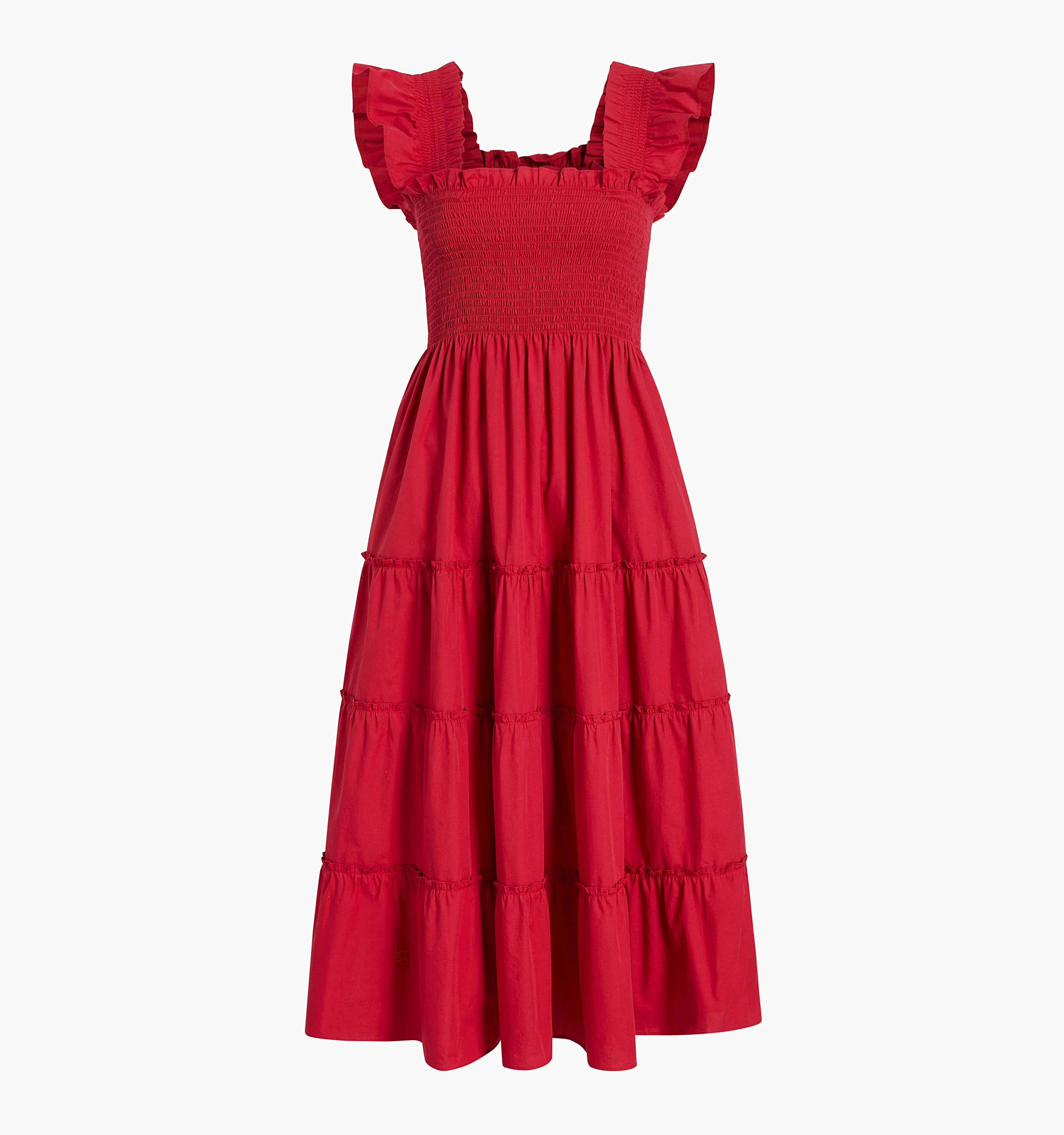 The Ellie Nap Dress - Victorian Red Cotton