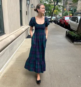 The Louisa Nap Dress - Midnight Tartan