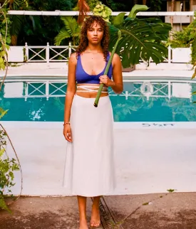The Tavira Skirt  - Linen - Coconut