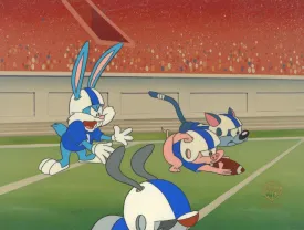 Tiny Toons Original Production Cel: Buster, Hamton, Furrball