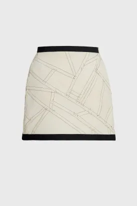 Upcycled Cotton Short Skirt