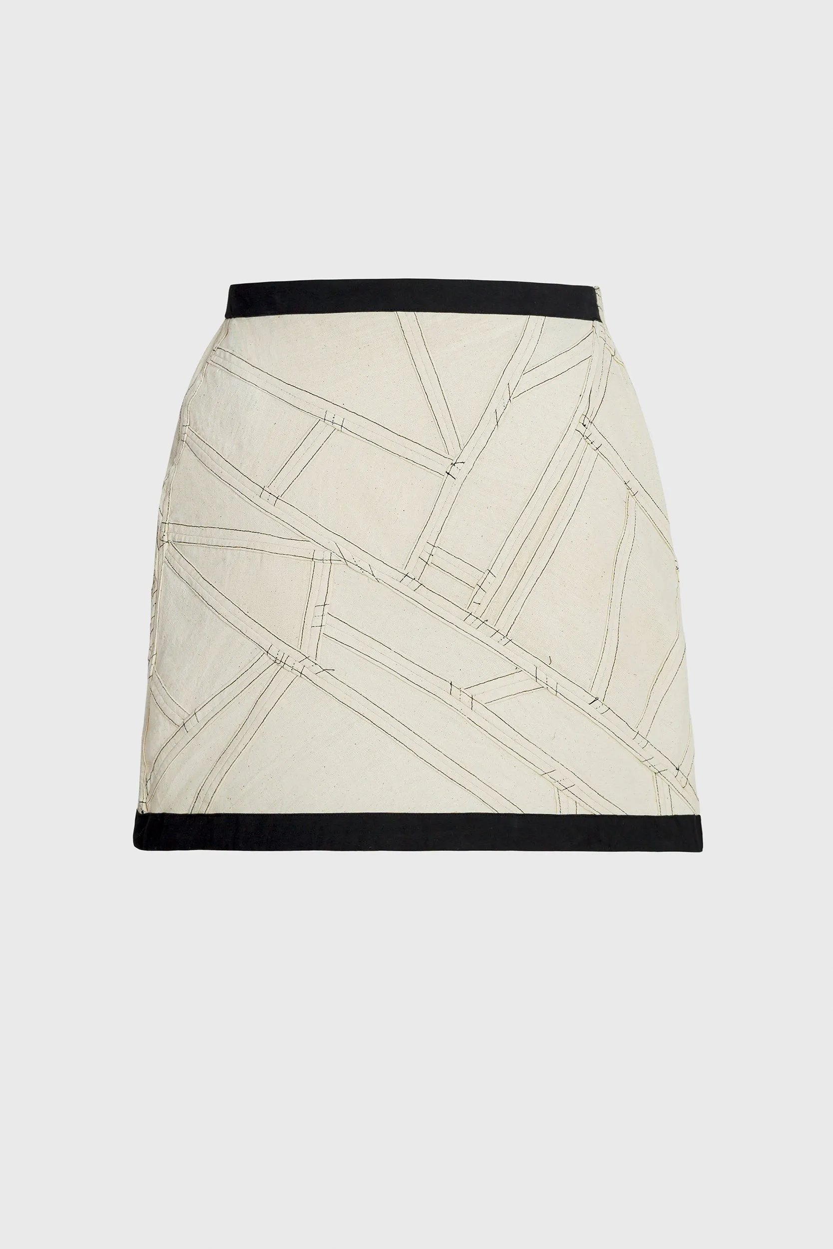 Upcycled Cotton Short Skirt