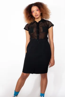 Vintage 80s Mini Pencil Skirt