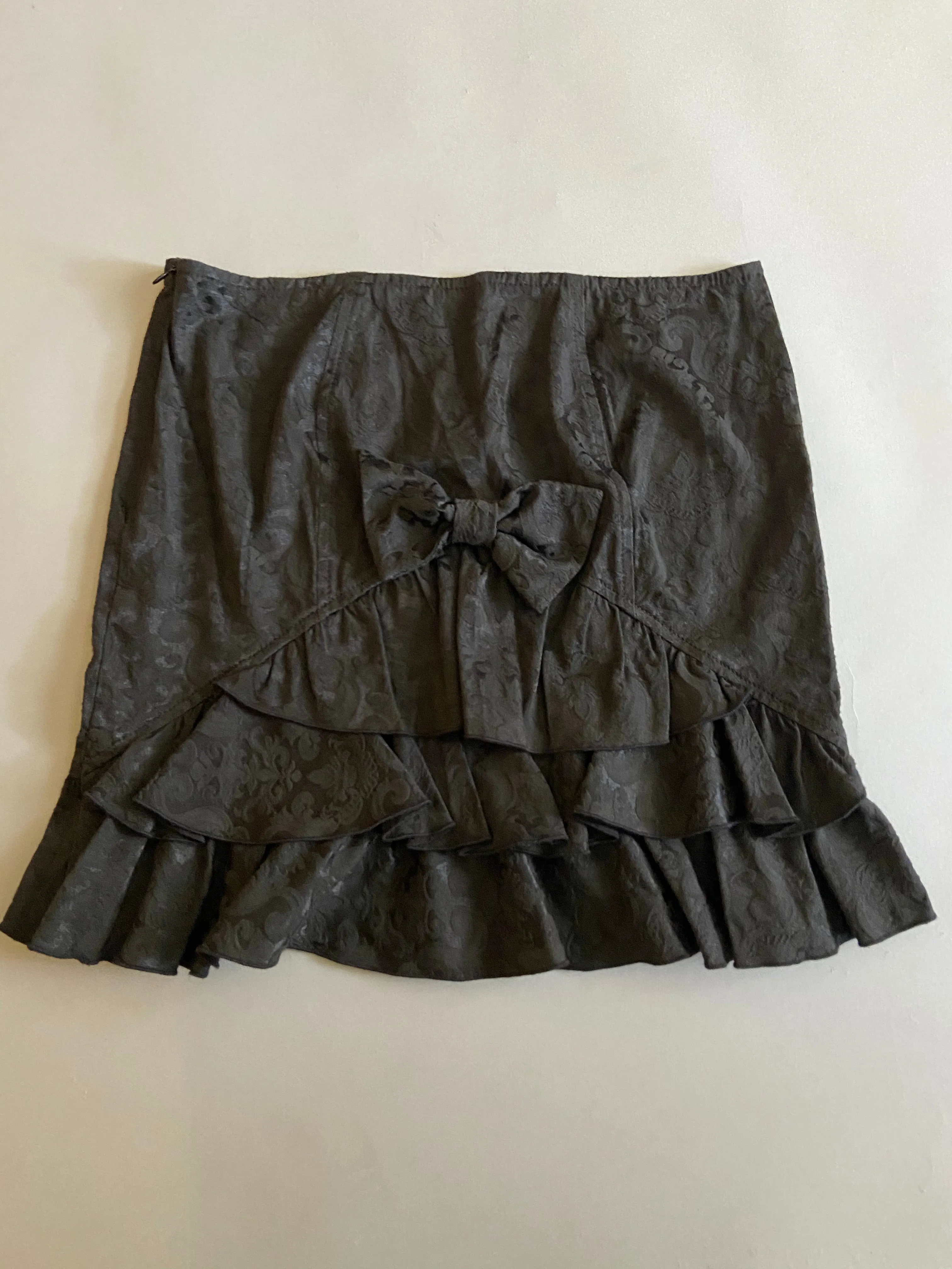Vintage Blacklist Black on Black Brocade Fabric skirt