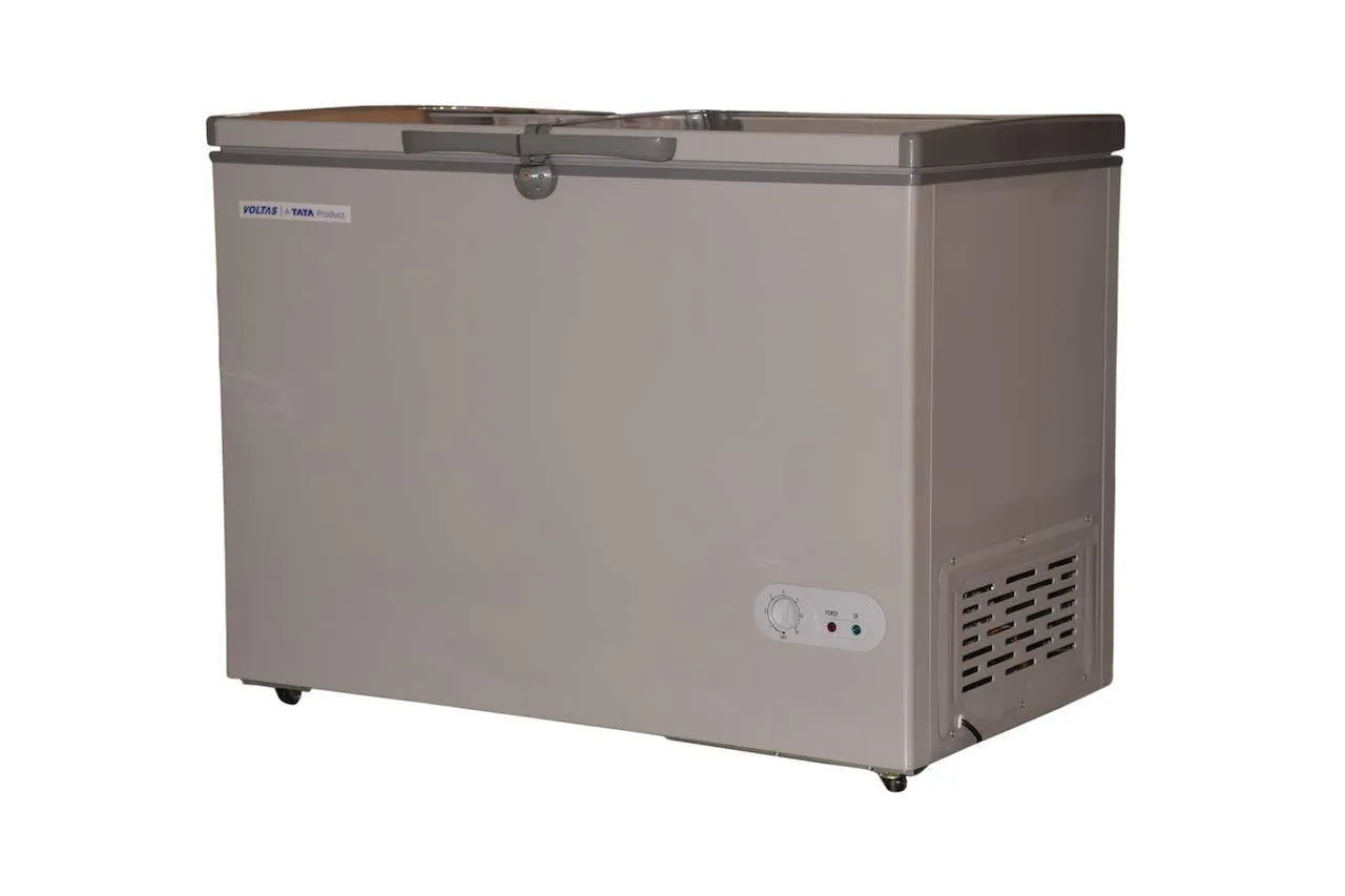 Voltas  CF HT 320 DD-P CONVERTIBLE PCM GREY (Double Door Deep Freezer, 320 Liters, Be Pcm Grey).