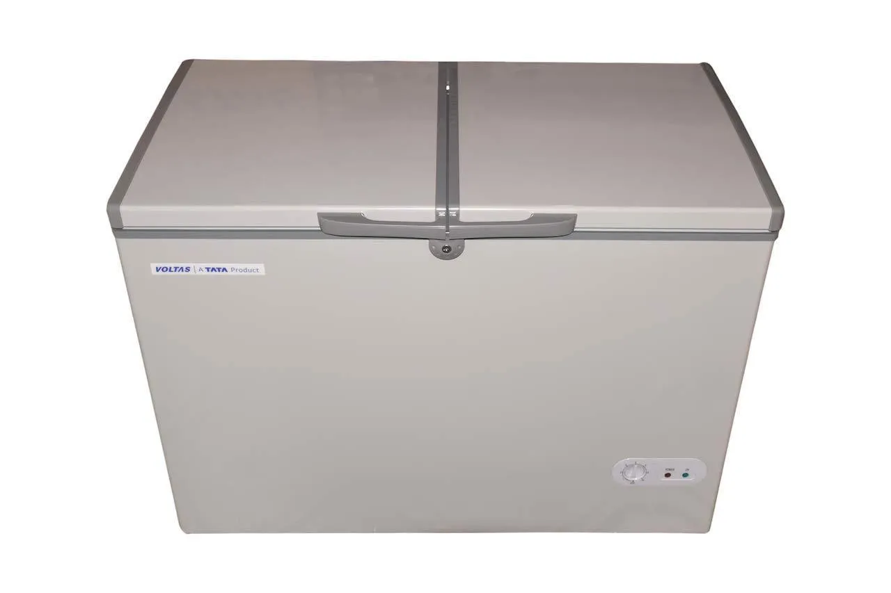 Voltas  CF HT 320 DD-P CONVERTIBLE PCM GREY (Double Door Deep Freezer, 320 Liters, Be Pcm Grey).