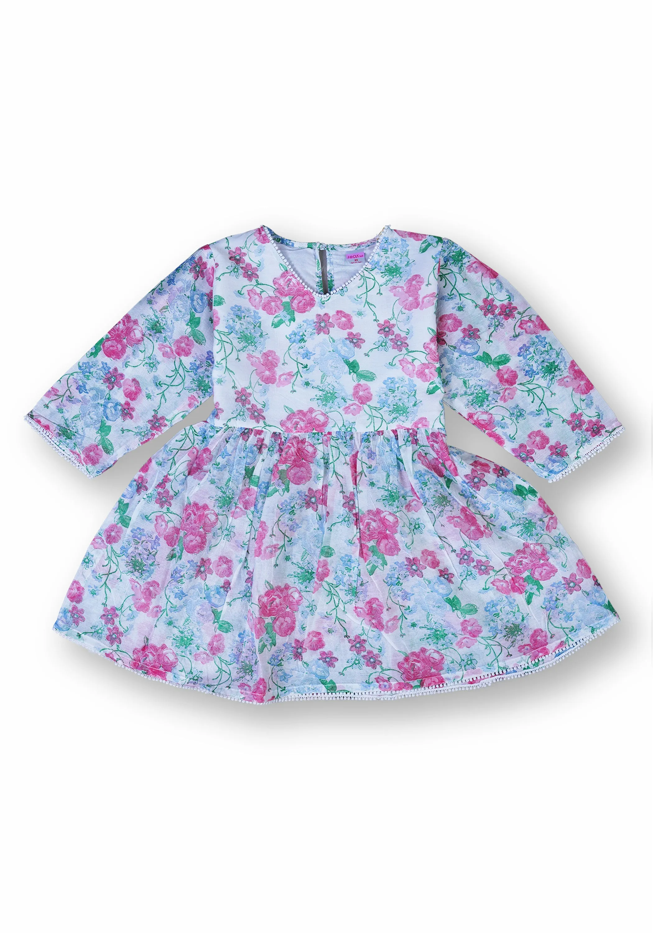 White Floral Frock