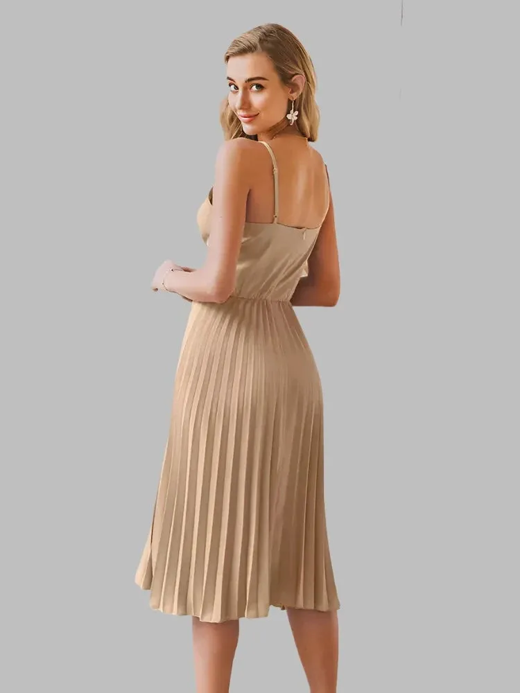 Wonder Pleated Midi Dress