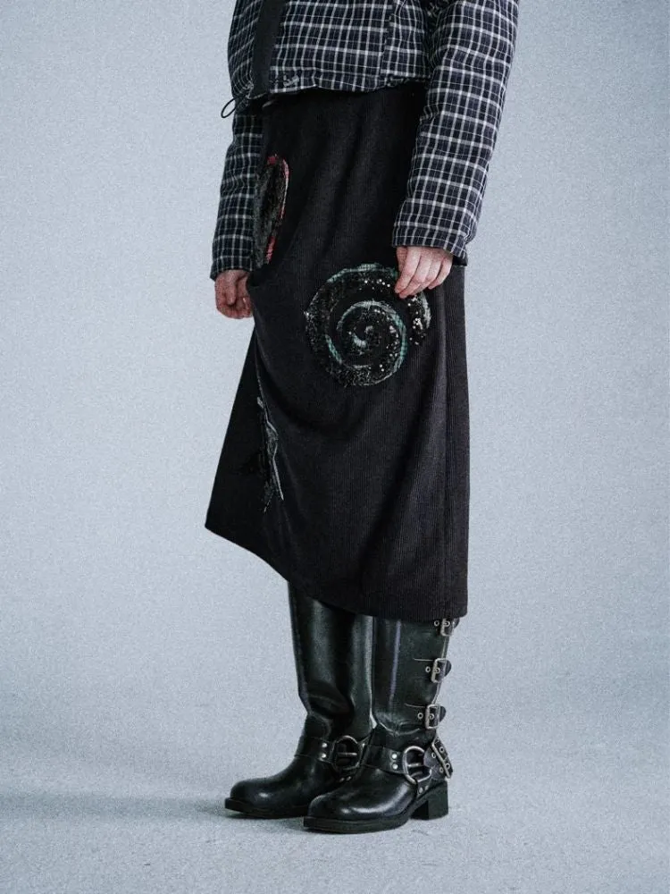 Wrap Hip Mid-Length Halter Skirt【s0000006182】