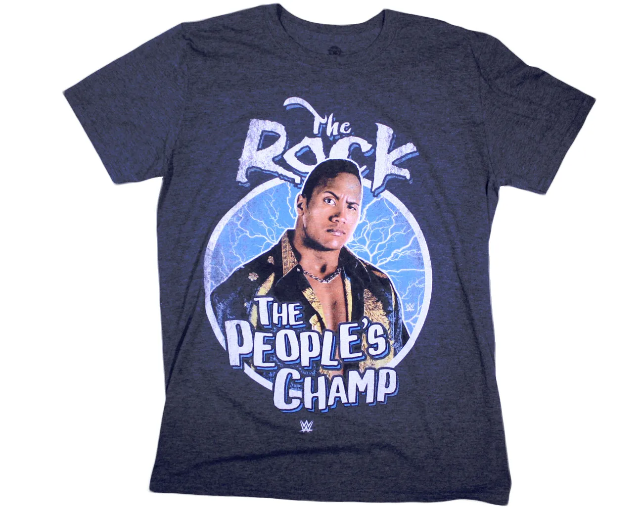 WWE THE ROCK PHOTO GRAY T-SHIRT MEDIUM